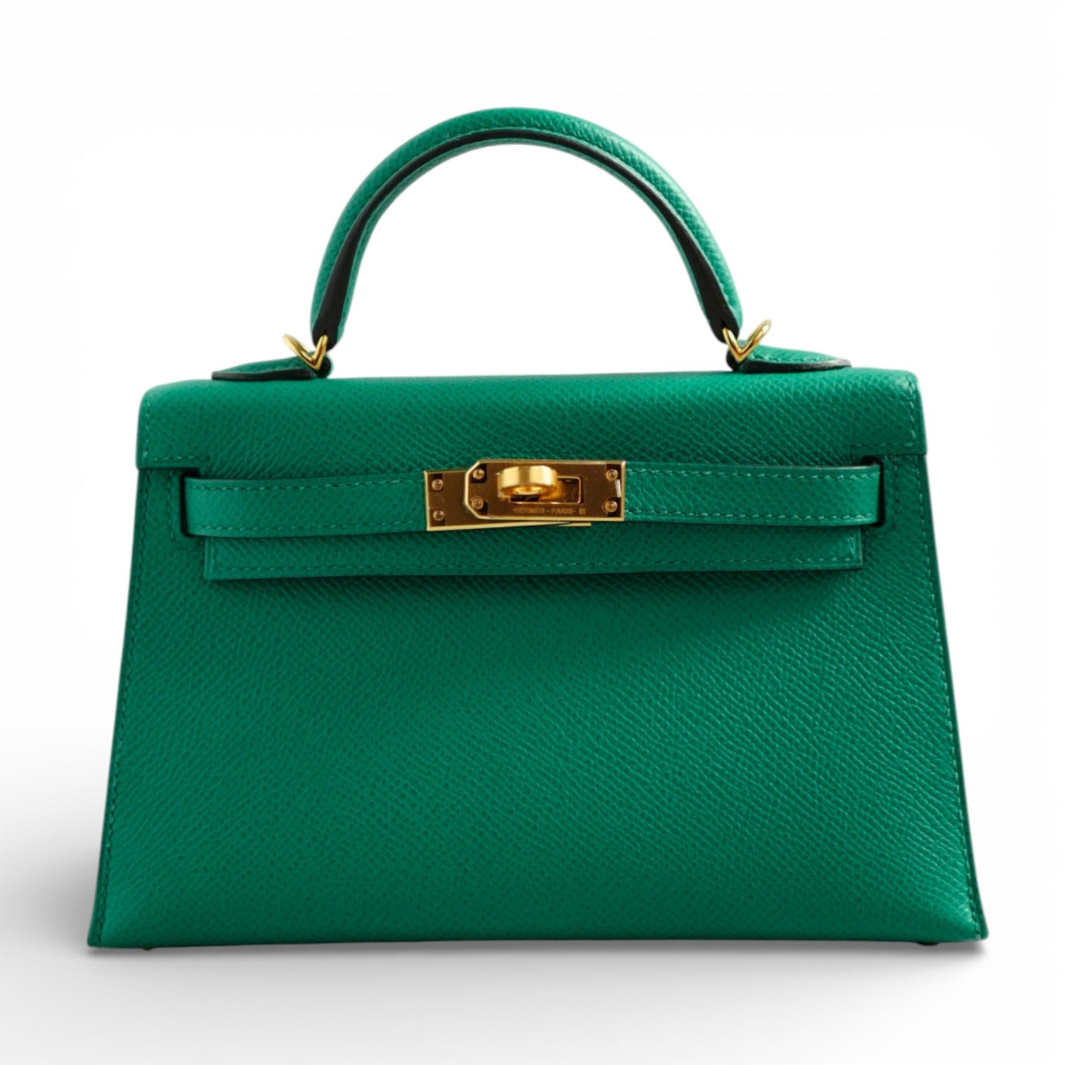 Hermès Mini Kelly 20 Vert Jade Epsom Leather Gold Hardware Z
