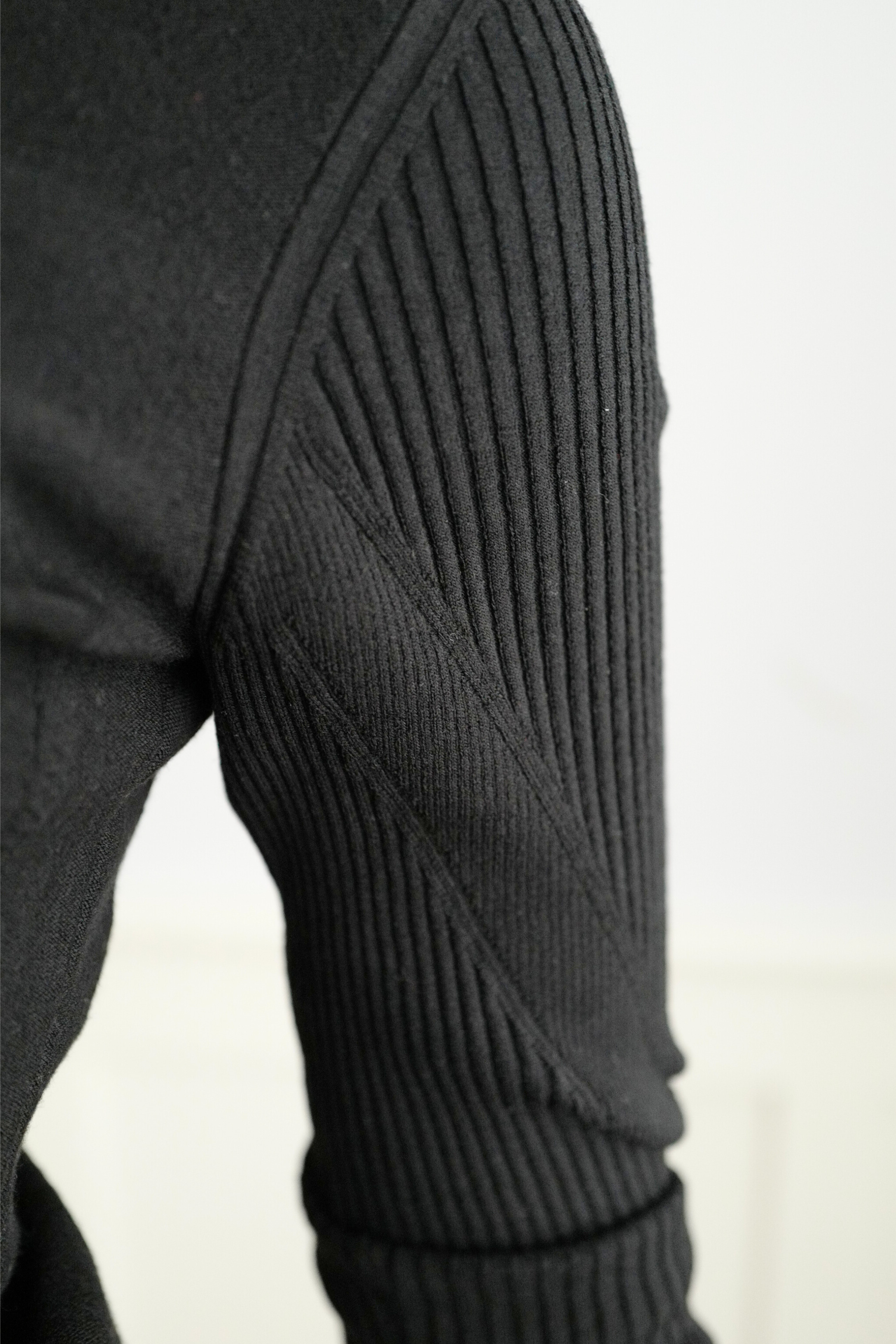 NEW Hermès “Palefroi Remix” Light Knit Long Sleeve Sweater Noir Black Size 36