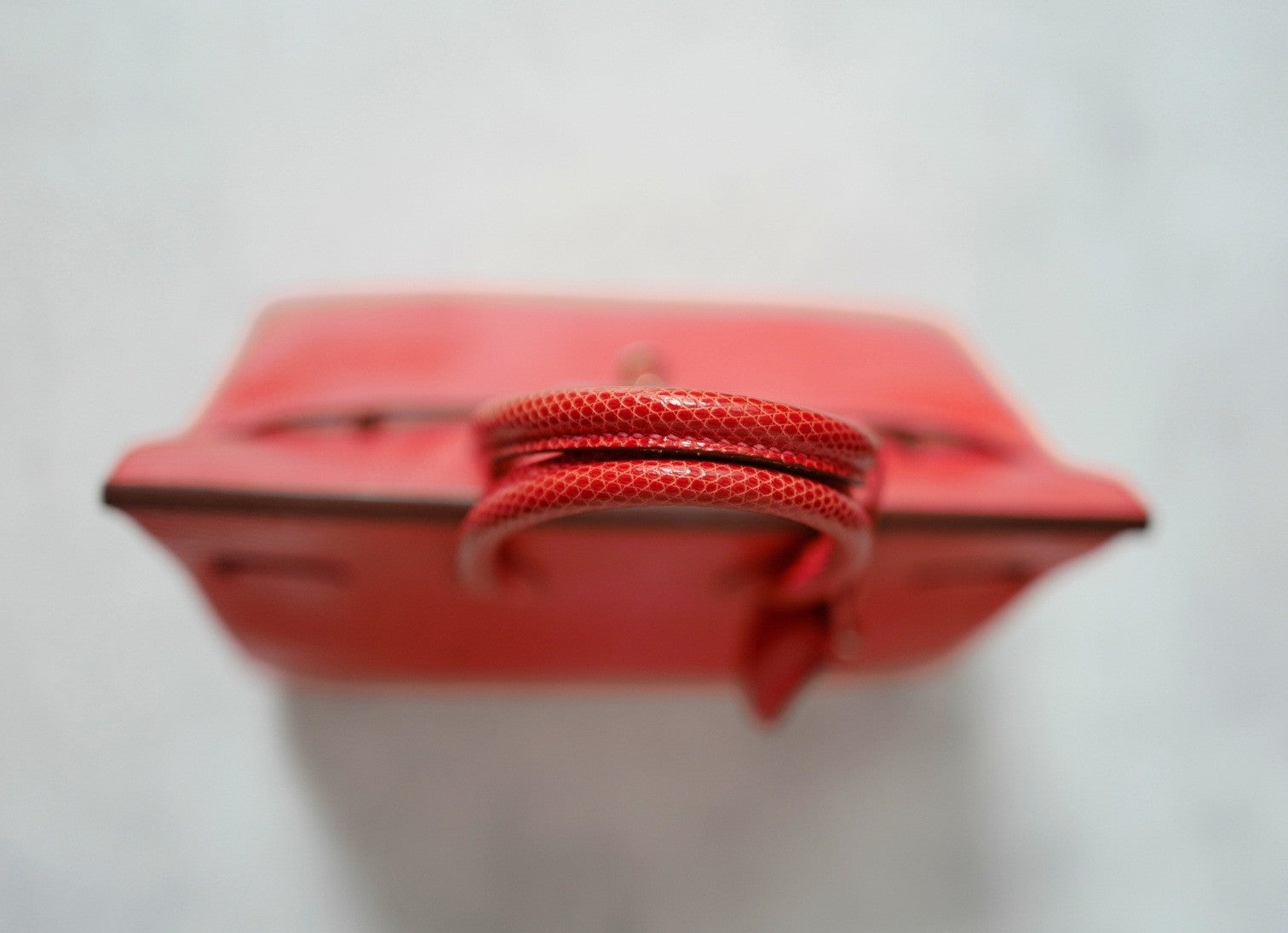 Hermes Birkin 25 Lizard In Bougainvillea Red With Palladium HW