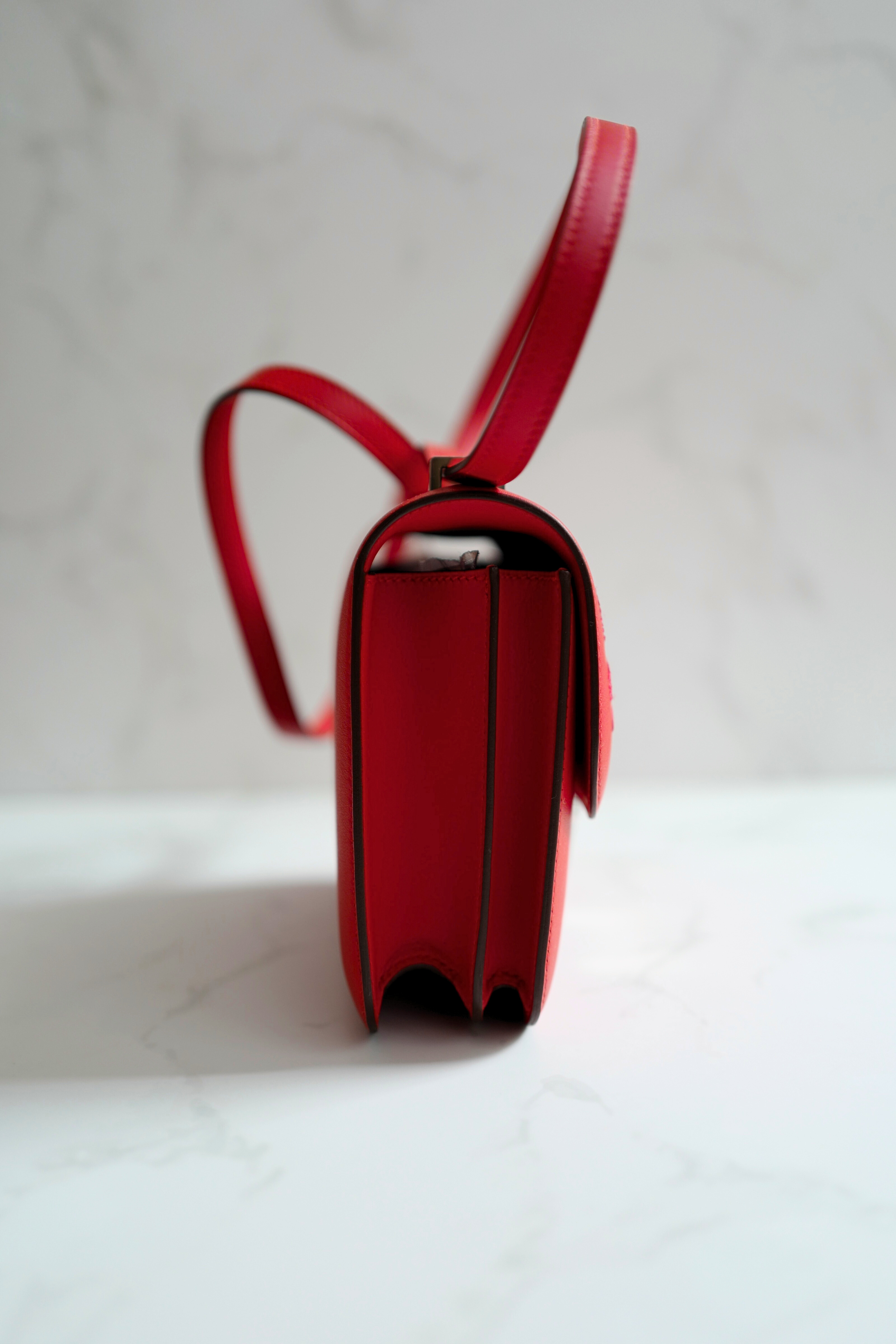BNIB Hermes Mini Constance 18 Mirror Dancing Flowers Rouge Coeur with Palladium HW 2025