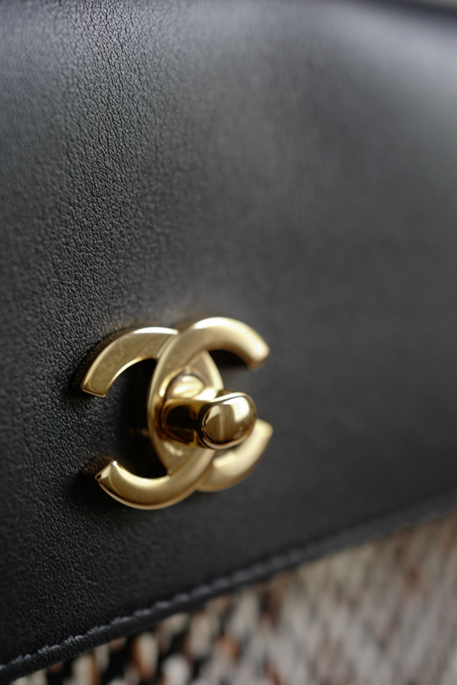 Chanel 26s Large Shopping Bag Black/Ecru Wool Gold Hardware "Matthieu Blazy's"
