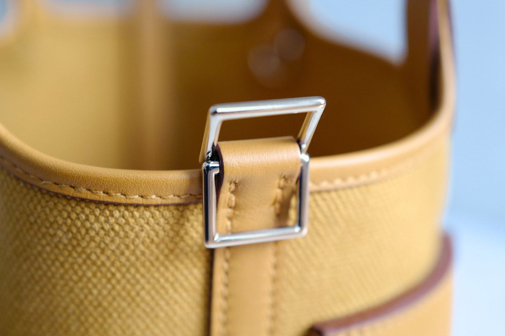 BNIB Hermes Picotin 18 Cargo in Sesame Palladium Hardware B Stamp
