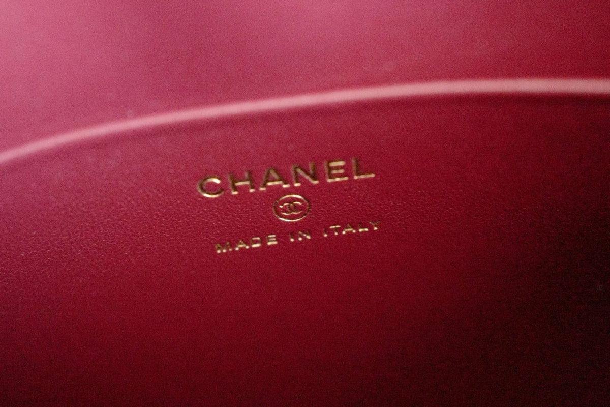 NEW Chanel 26K Clutch Navy Blue Crocodile Embossed Calfskin Leather GHW