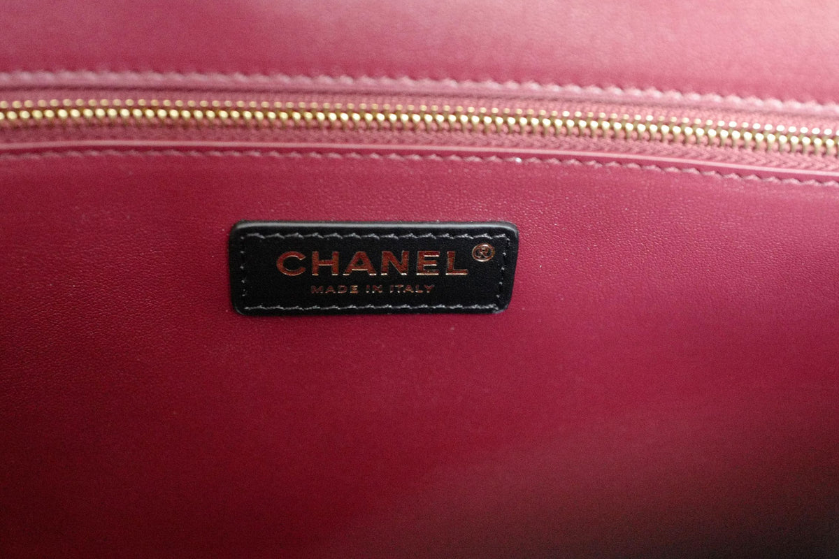 Chanel 26k Matthieu Blazy's Small Tote Black Crocodile Embossed Calfskin GHW