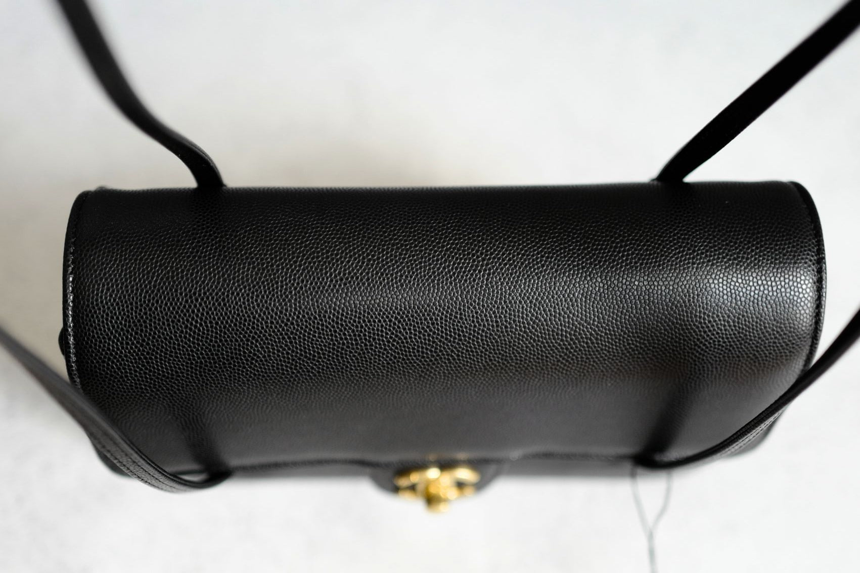 Chanel 26s Preppy Coco 22 Small Black Grained Shiny Calfskin With Gold Hardware