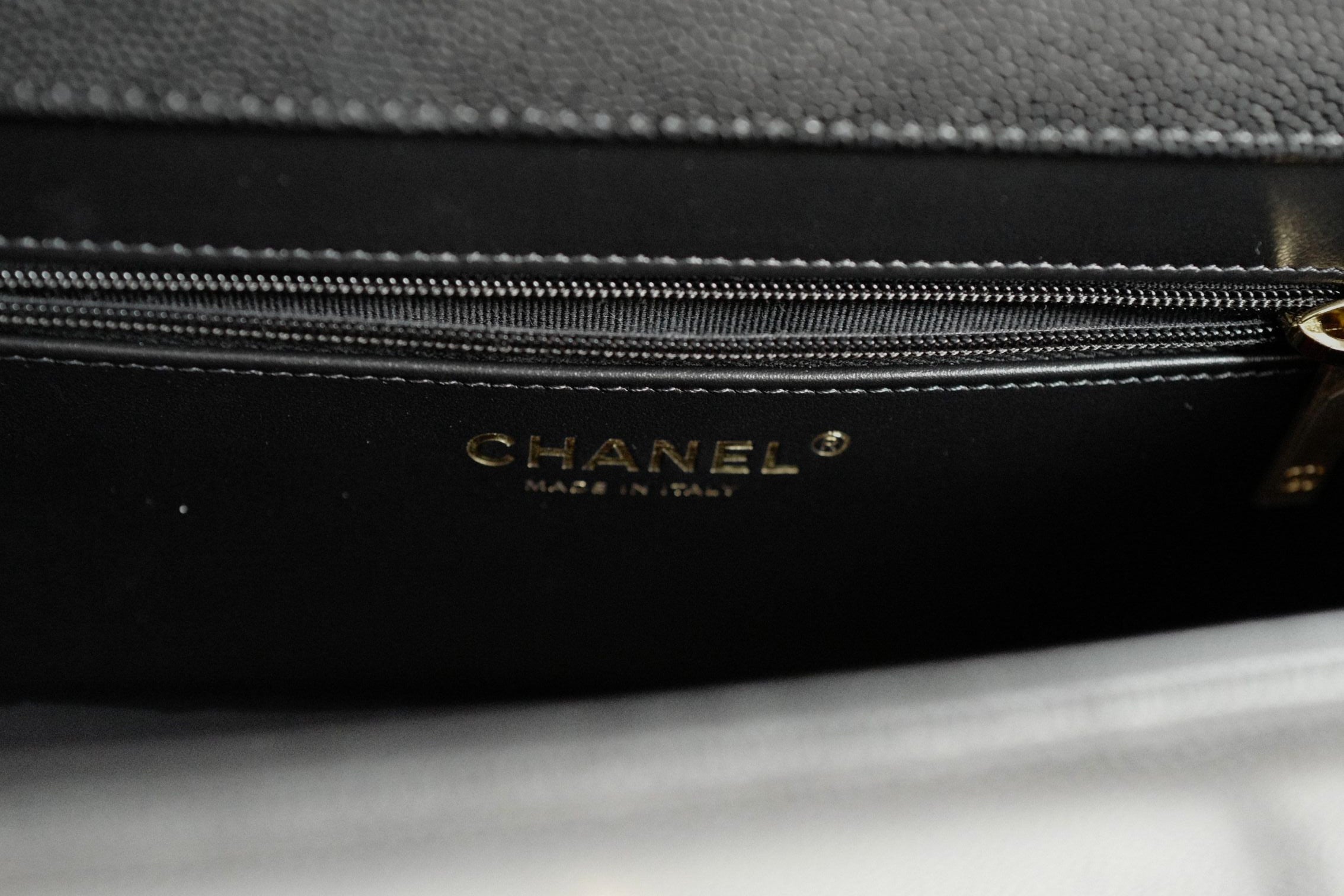 NEW Chanel 26S Preppy Coco 22 Small Black Grained Calfskin GHW Matthieu Blazy