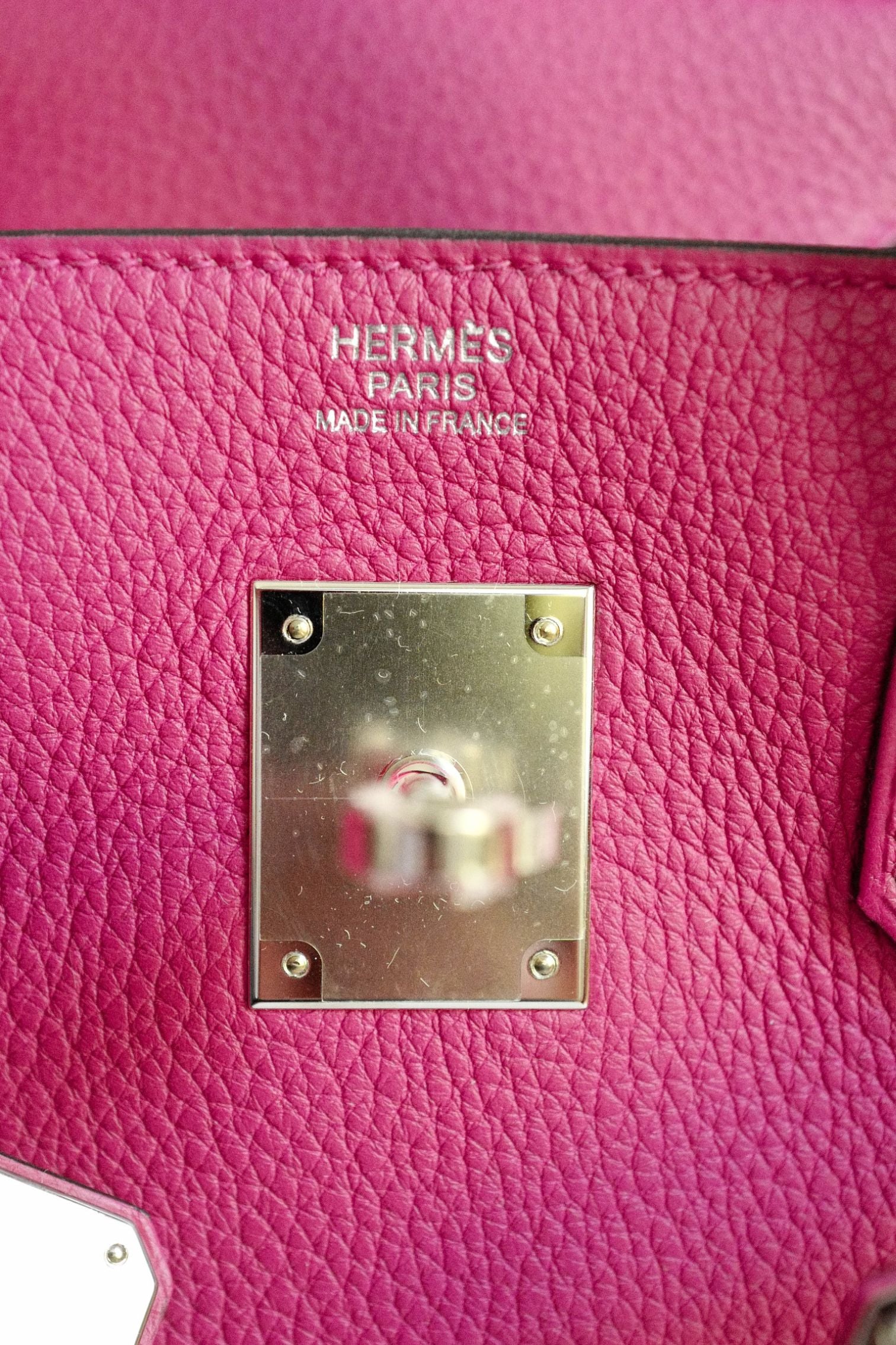 Hermès Birkin 30 Rose Mexico Togo Leather Palladium Hardware K Stamp