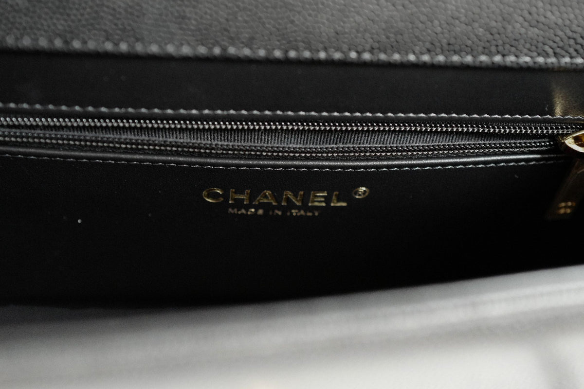 Chanel 26S Preppy Coco 22 Small Black Grained Calfskin GHW Matthieu Blazy