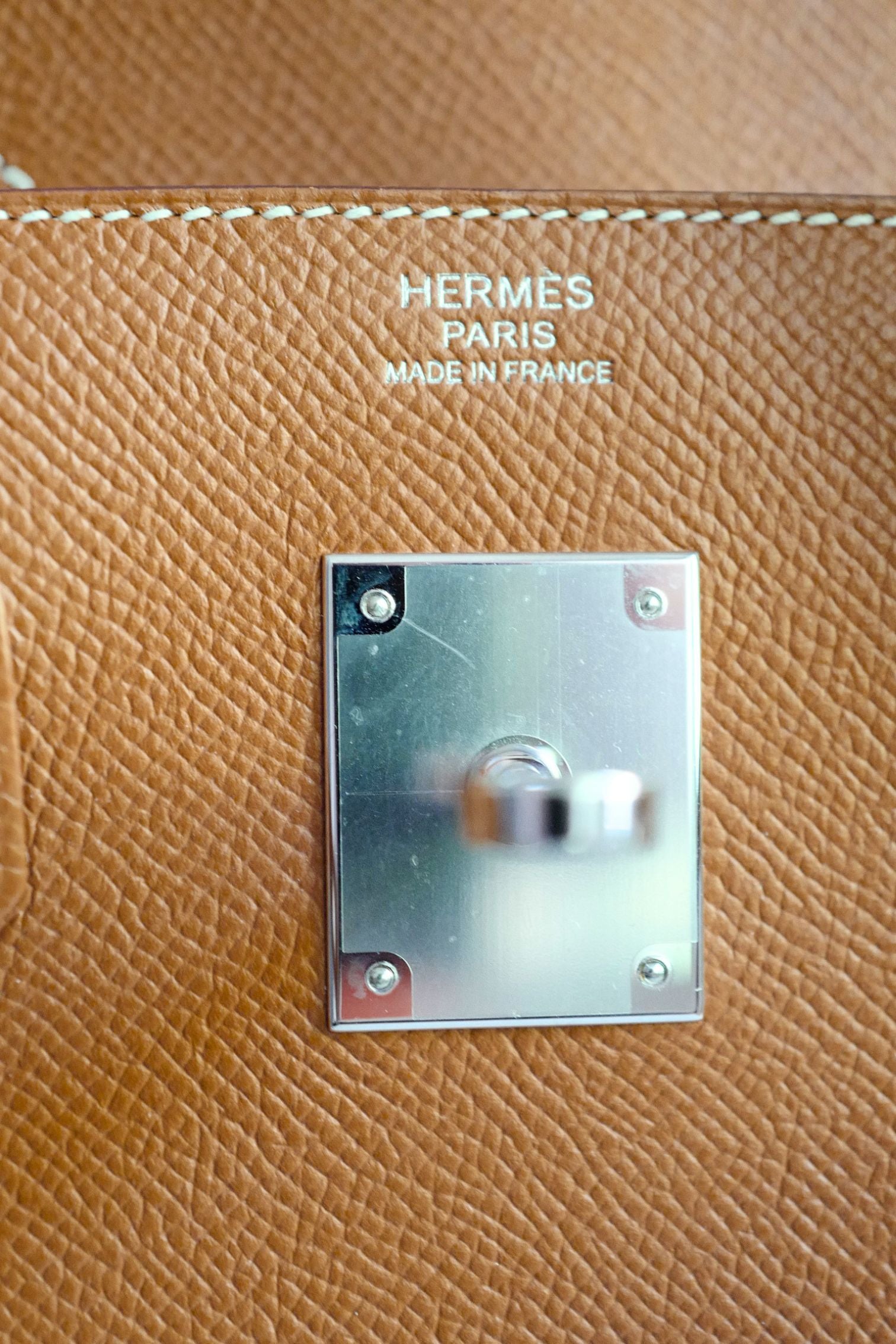 Hermès Birkin 30 Gold Epsom Sellier Palladium Hardware Z Stamp