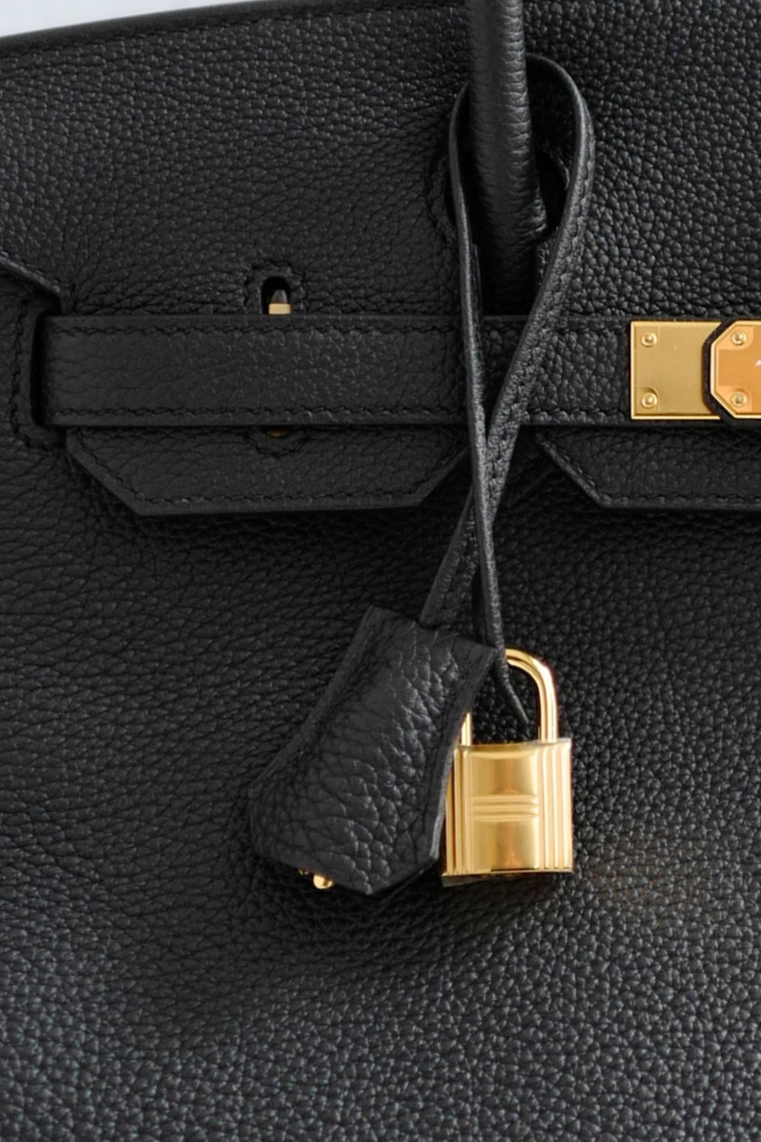 Hermès Birkin 30 Black Togo Leather Gold Hardware K Stamp