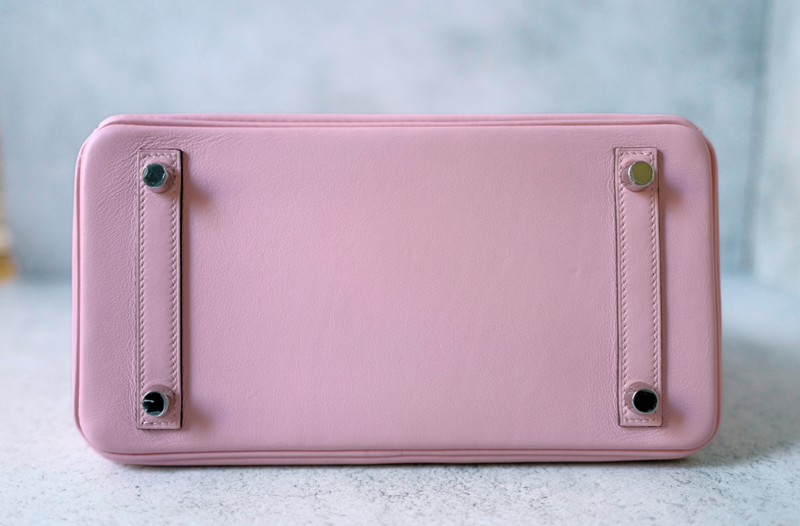 Hermès Birkin 25 Rose Sakura Swift Palladium Hardware D Stamp