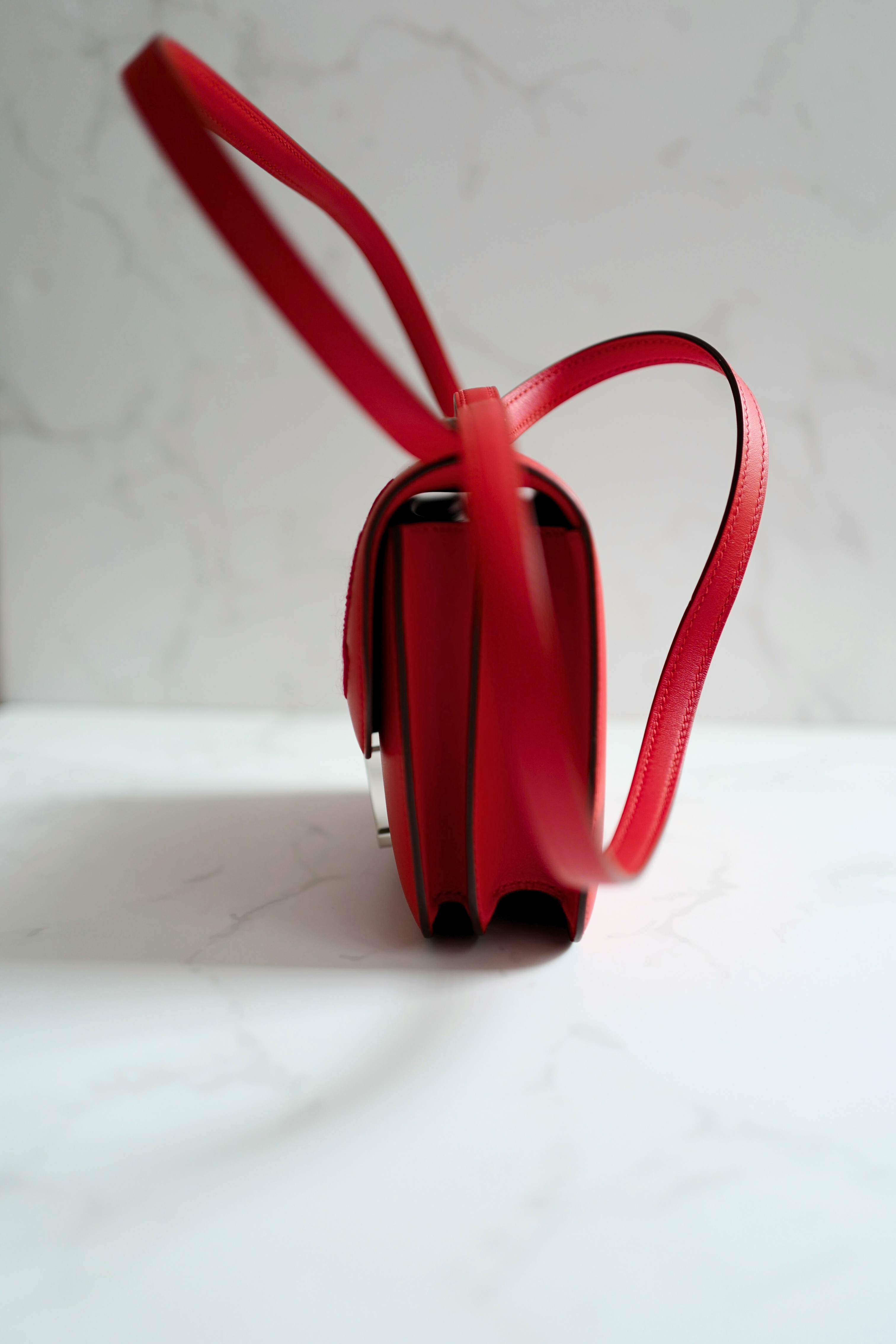 BNIB Hermes Mini Constance 18 Mirror Dancing Flowers Rouge Coeur with Palladium HW 2025