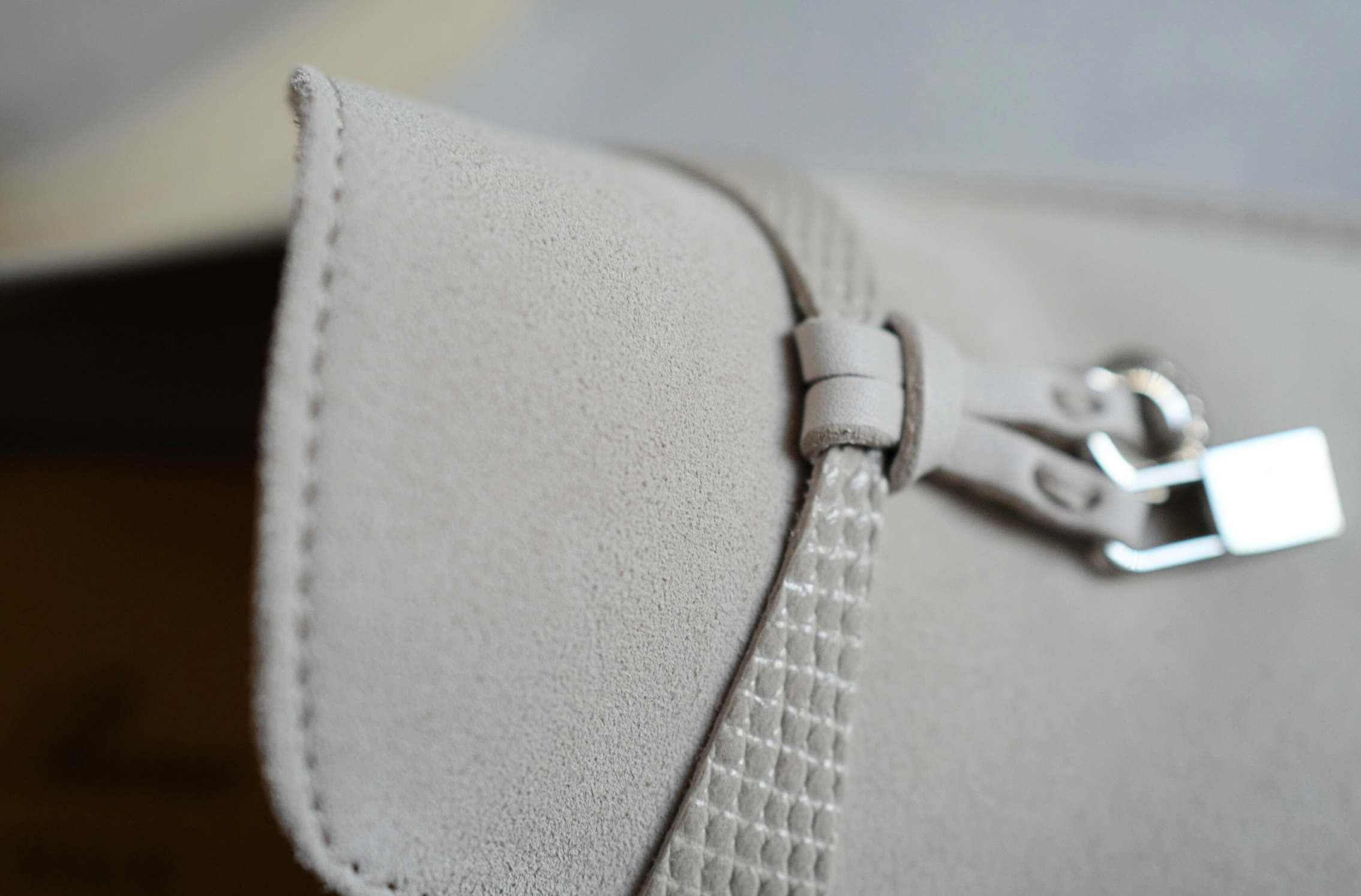 Loro Piana Pearl Walk Infinito Lizard Loafers Pearl Beige My Charms Size 36.5