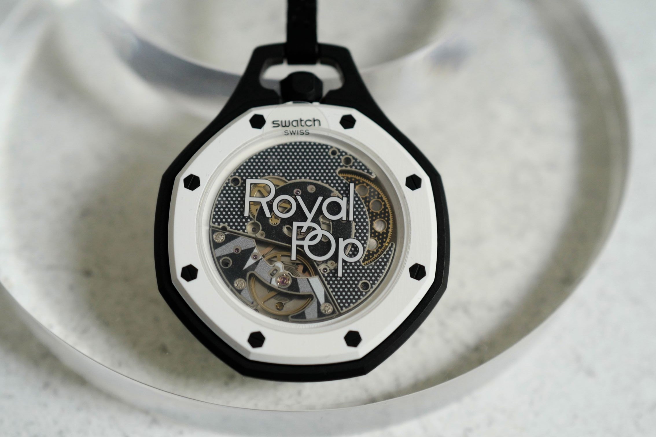Audemars Piguet x Swatch Royal Pop Panda Black White Mechanical Watch
