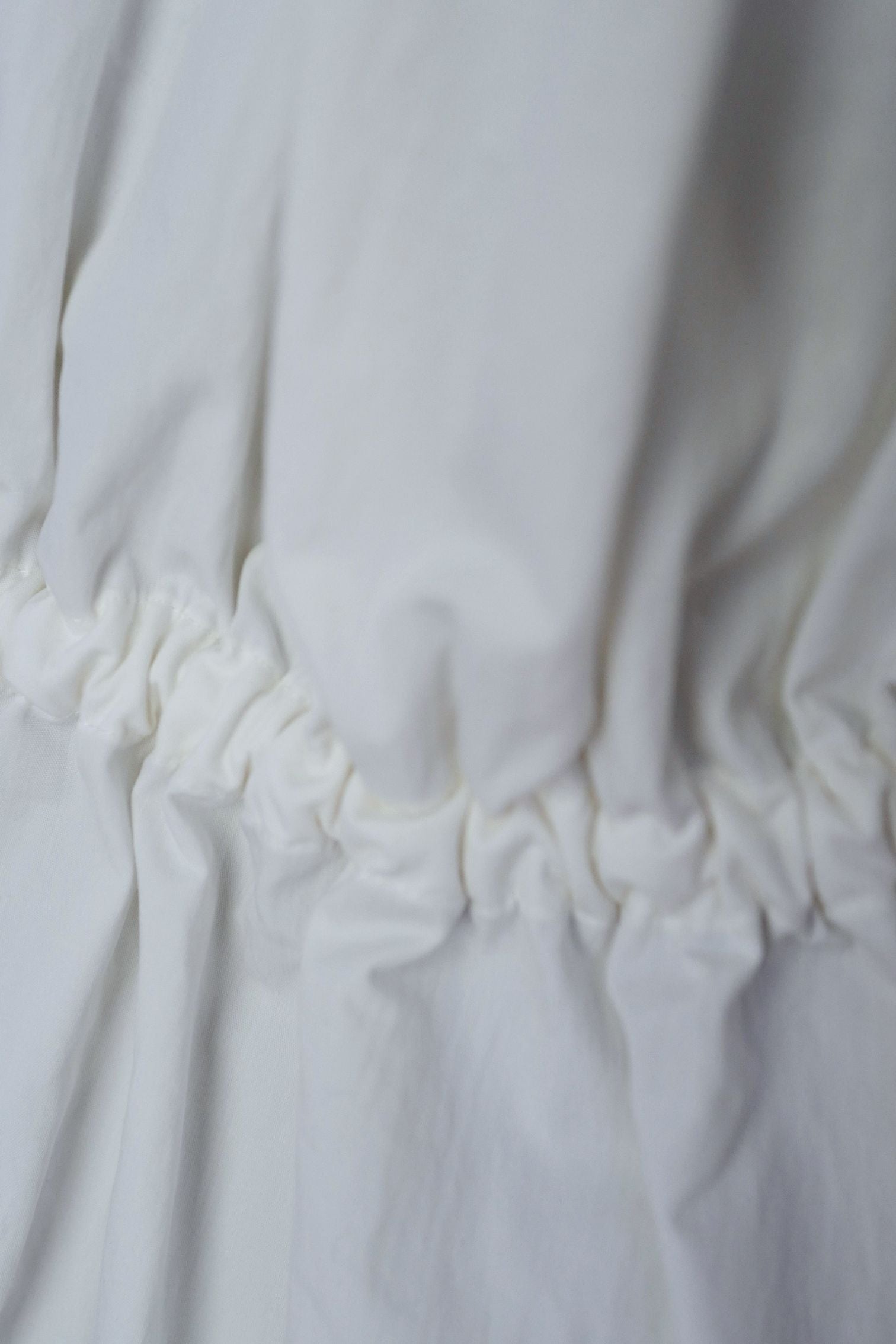 Hermès Chemise Coulissée Sans Manches Blanc Cassé Technical Cotton Size 36