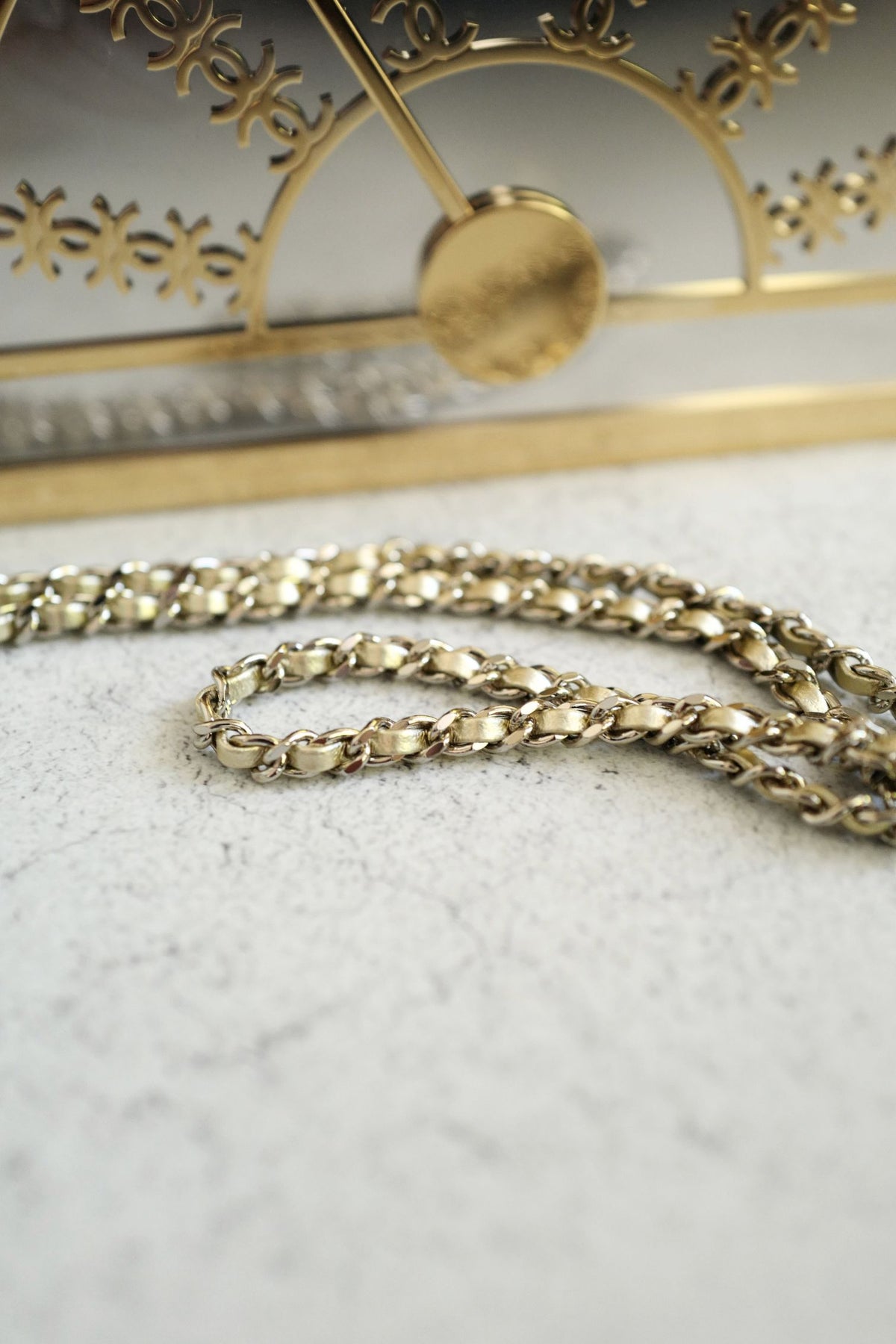 NEW Chanel 26A Metiers d’art Elevator Minaudiere Clutch Golden Silver Gold Hardware