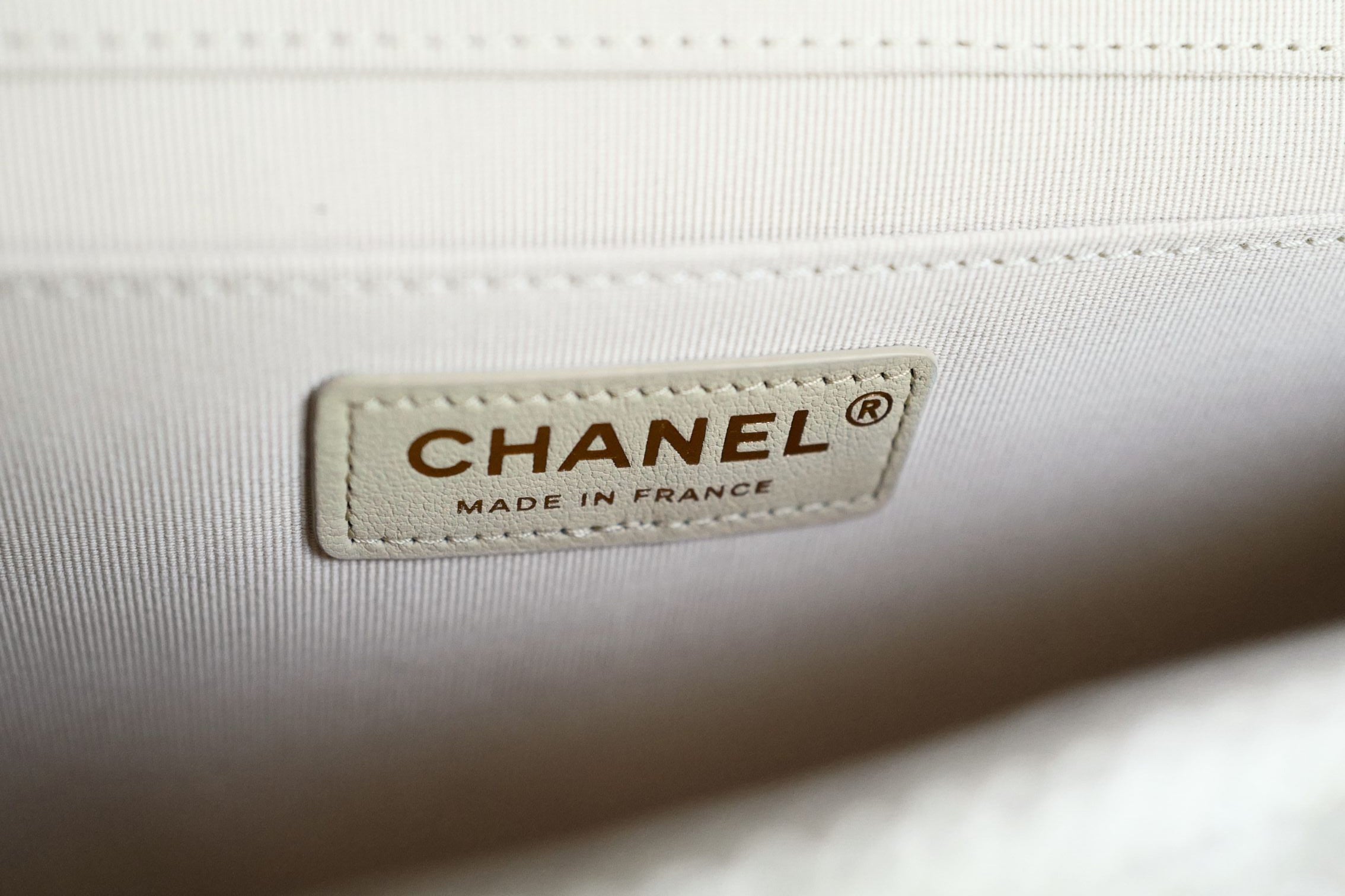 Chanel 26M Coco Beach Small Flap Bag Cream Braided Raffia Gold Hardware