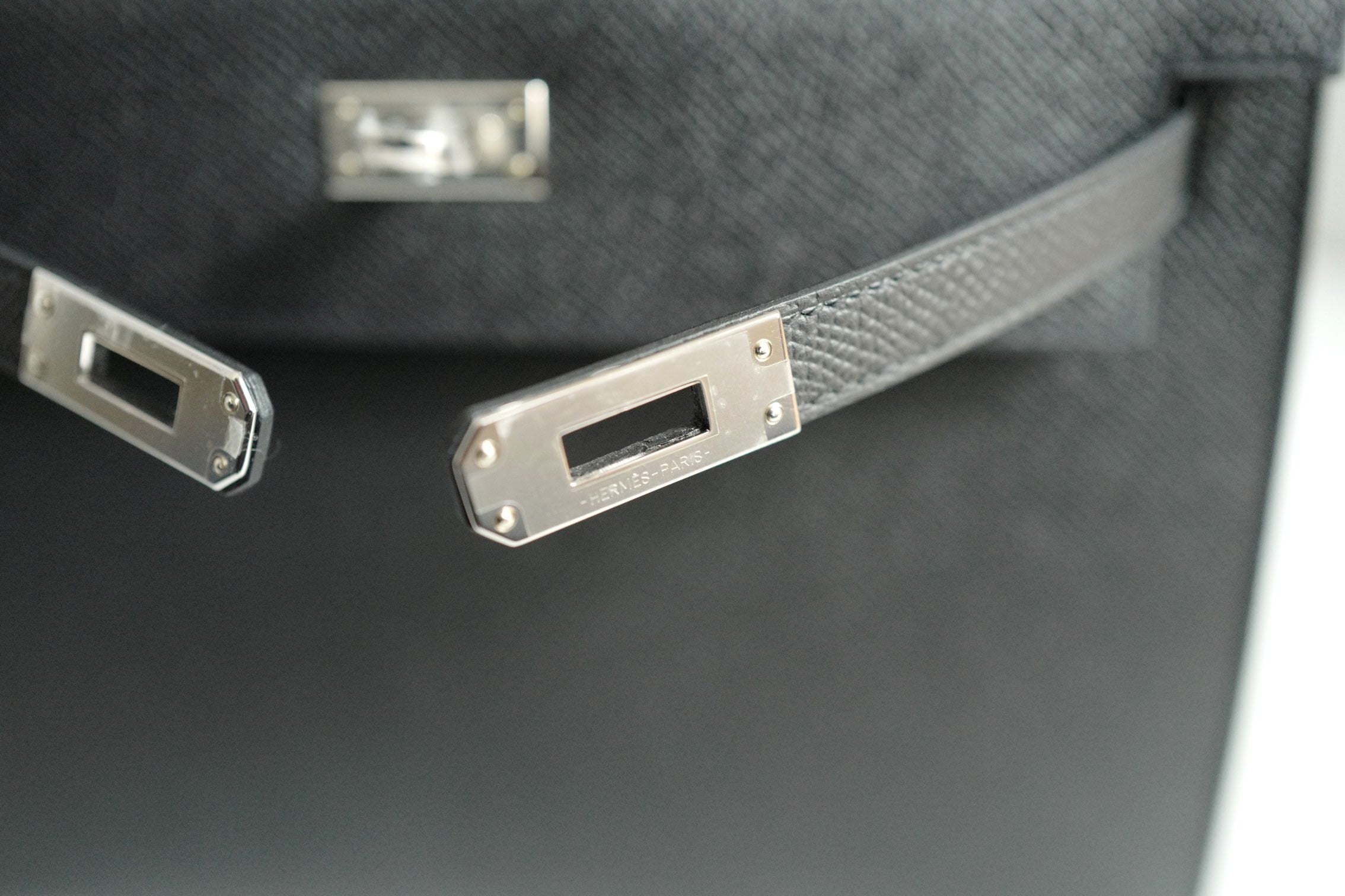 BNIB Hermes Kelly 25 Black Epsom Sellier Palladium Hardware Stamp G 2026