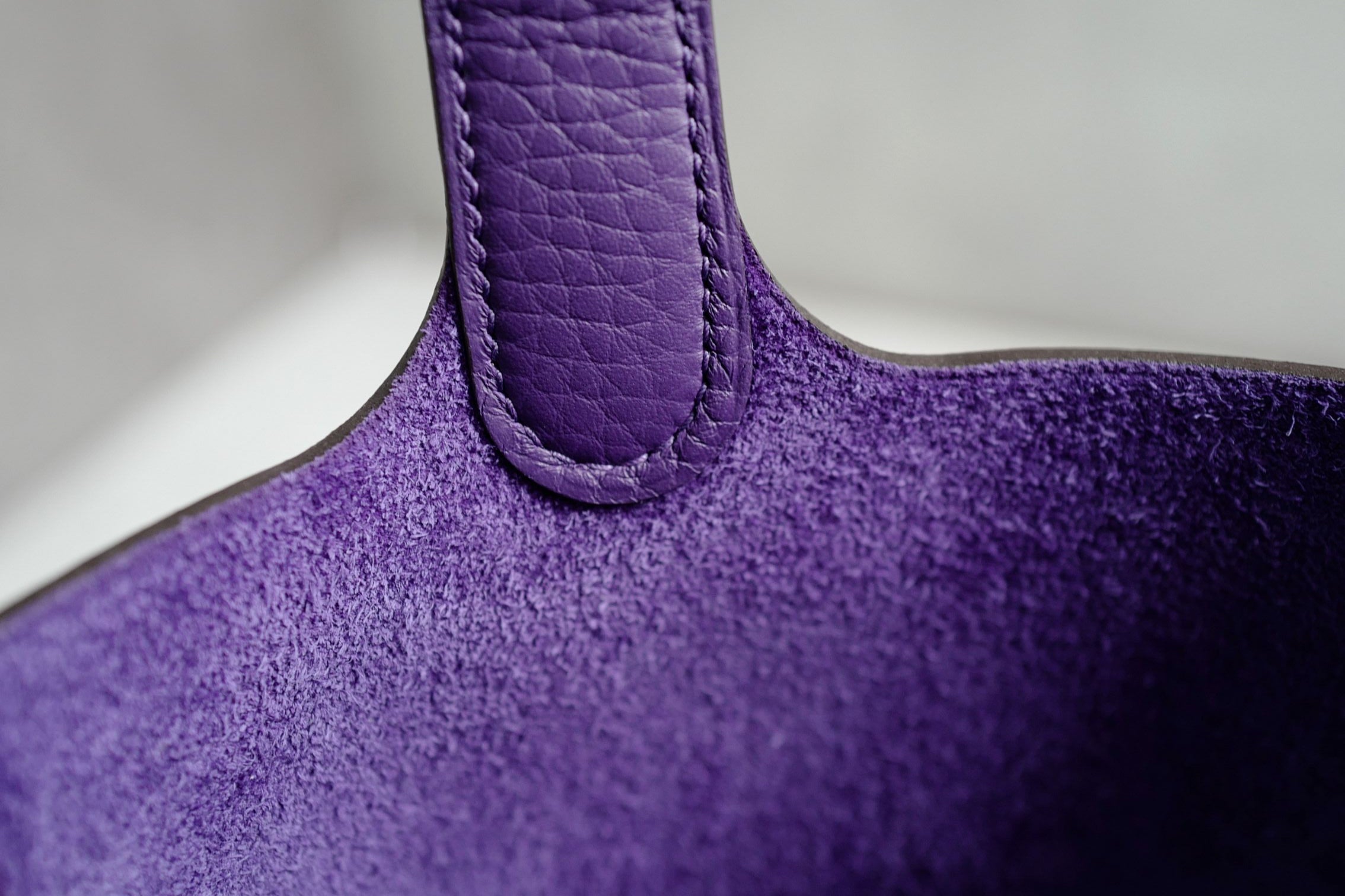 BNIB Hermes Picotin 18 Purple Clemence Leather Palladium Hardware G Stamp