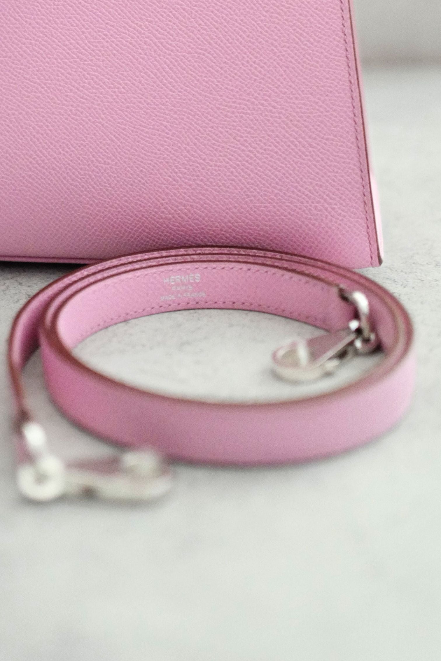BNIB Hermès Kelly 25 Mauve Sylvestre Epsom Sellier PHW G Stamp 2026