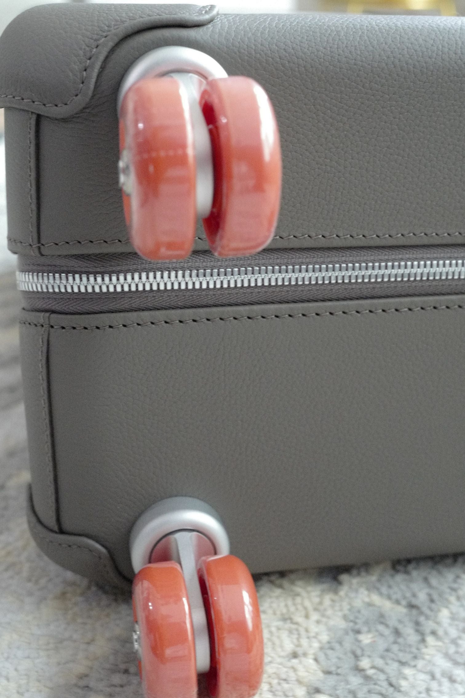 Hermès R.M.S II Cabin Suitcase Toile H Plume Quadrige Étain/Ecru Régate