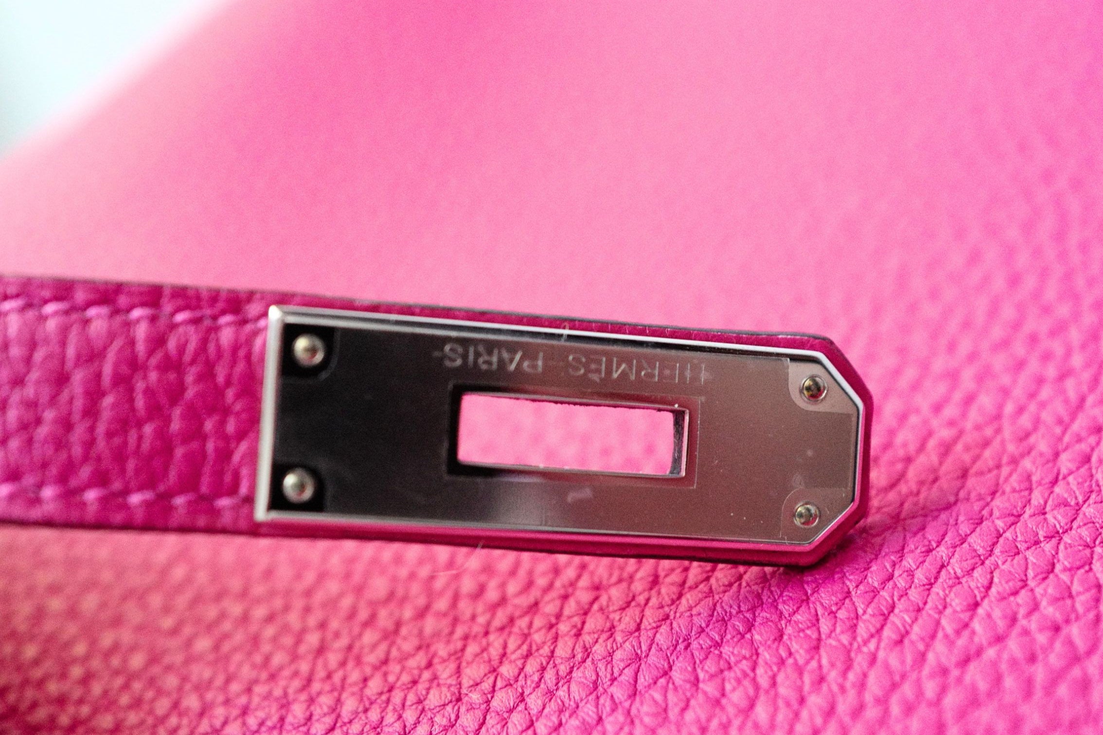 Hermès Birkin 30 Rose Mexico Togo Leather Palladium Hardware K Stamp
