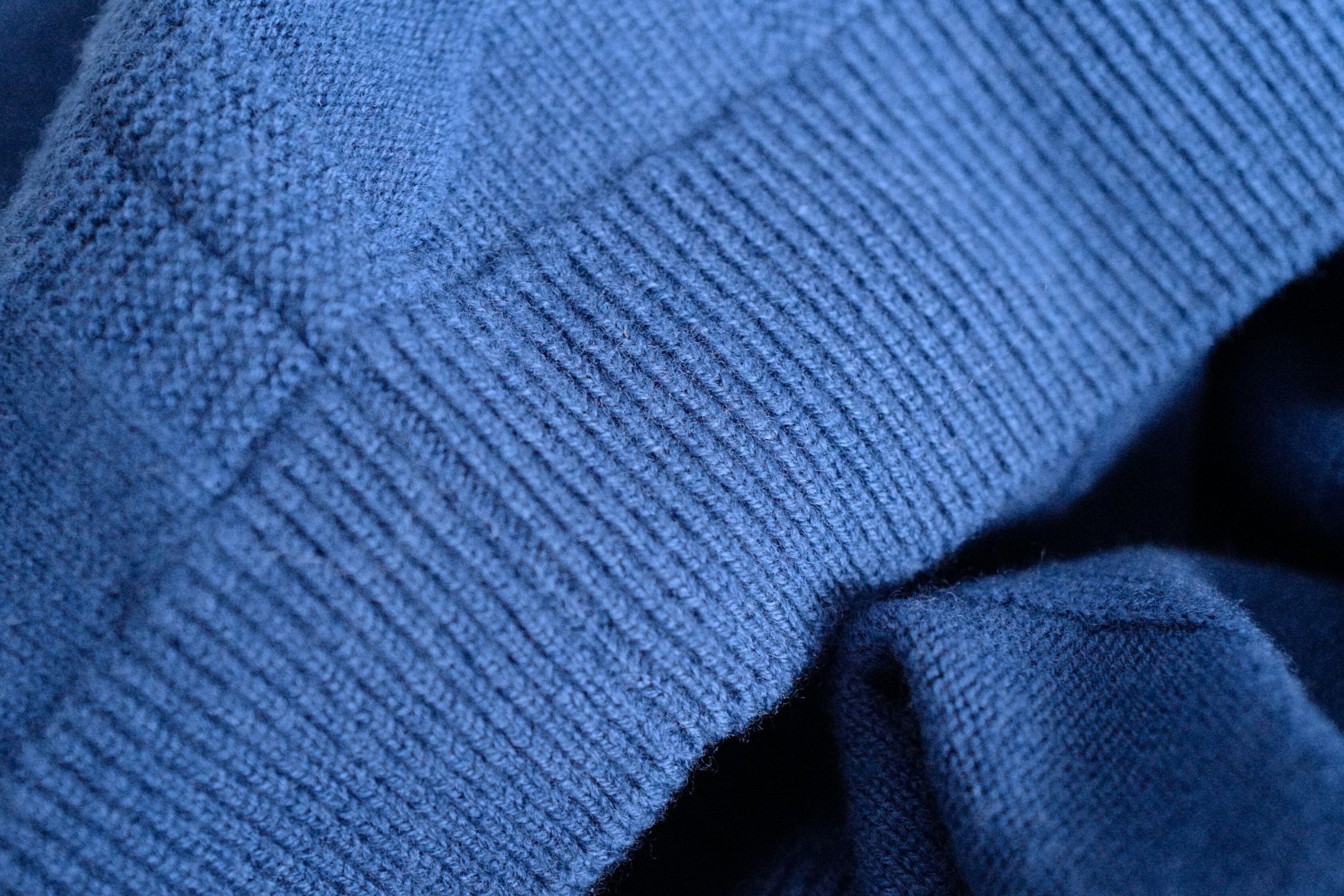 Hermès Pull Manches Longues Bleu Payne Size 38