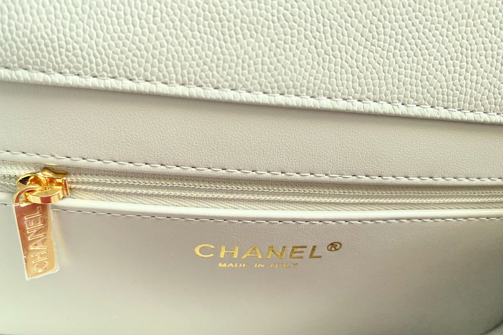 Chanel 26s Preppy Coco 22 Small Light Green Grained Shiny Calfskin GHW