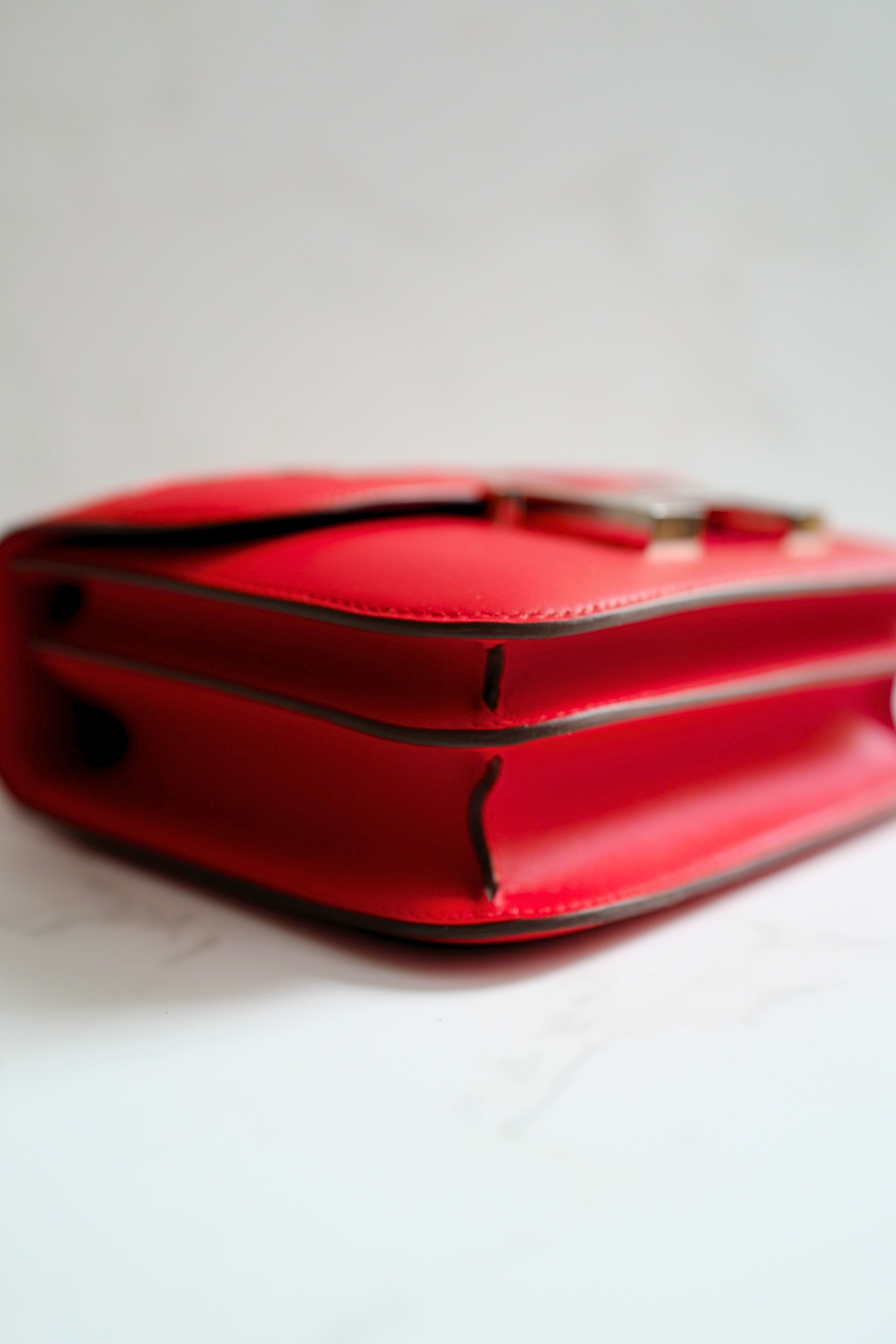 BNIB Hermes Mini Constance 18 Mirror Dancing Flowers Rouge Coeur with Palladium HW 2025