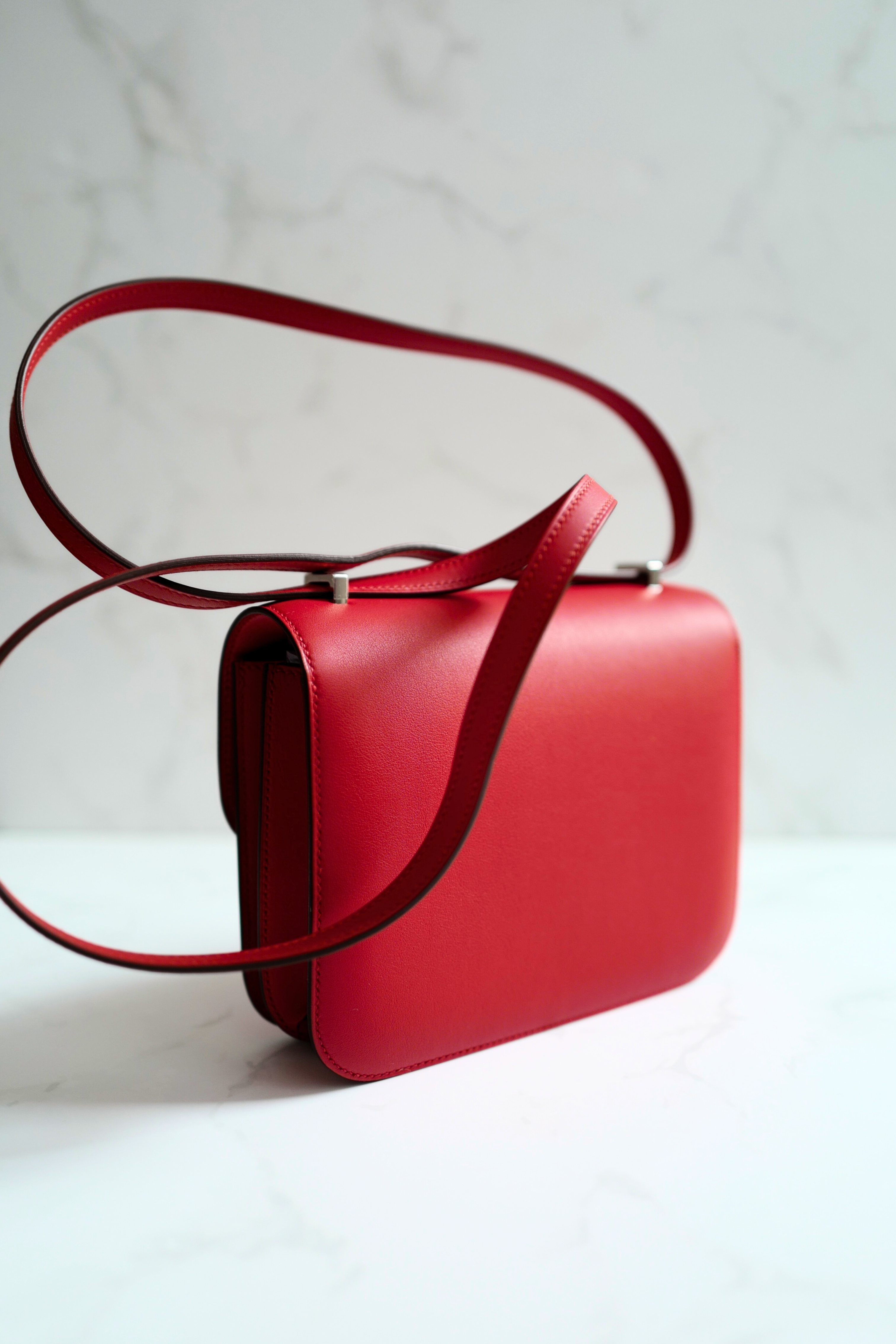 BNIB Hermes Mini Constance 18 Mirror Dancing Flowers Rouge Coeur with Palladium HW 2025