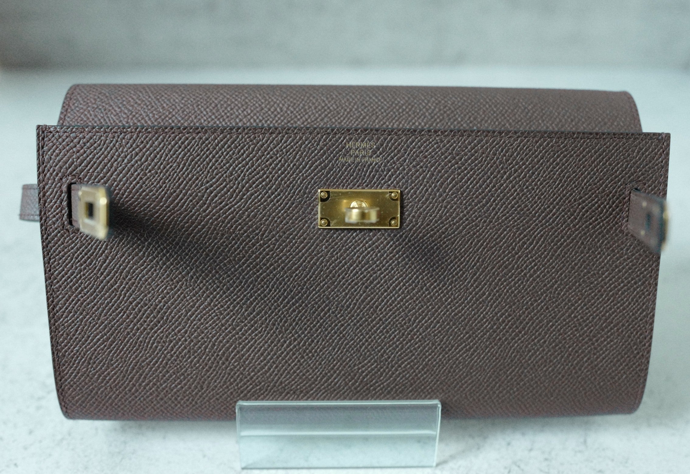 Hermès Kelly To Go Rouge Sellier Epsom Leather Gold Hardware Crossbody Bag