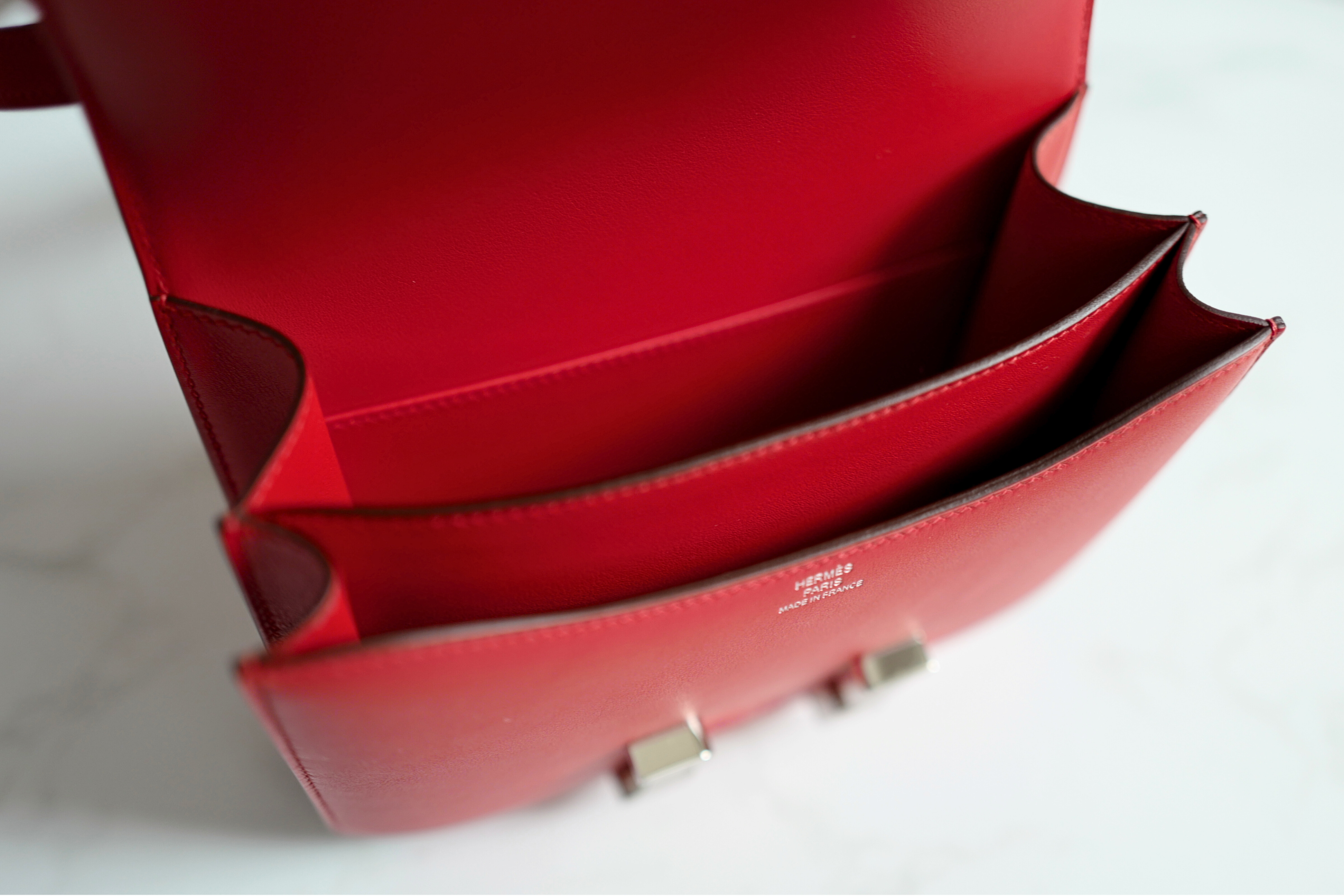 BNIB Hermes Mini Constance 18 Mirror Dancing Flowers Rouge Coeur with Palladium HW 2025