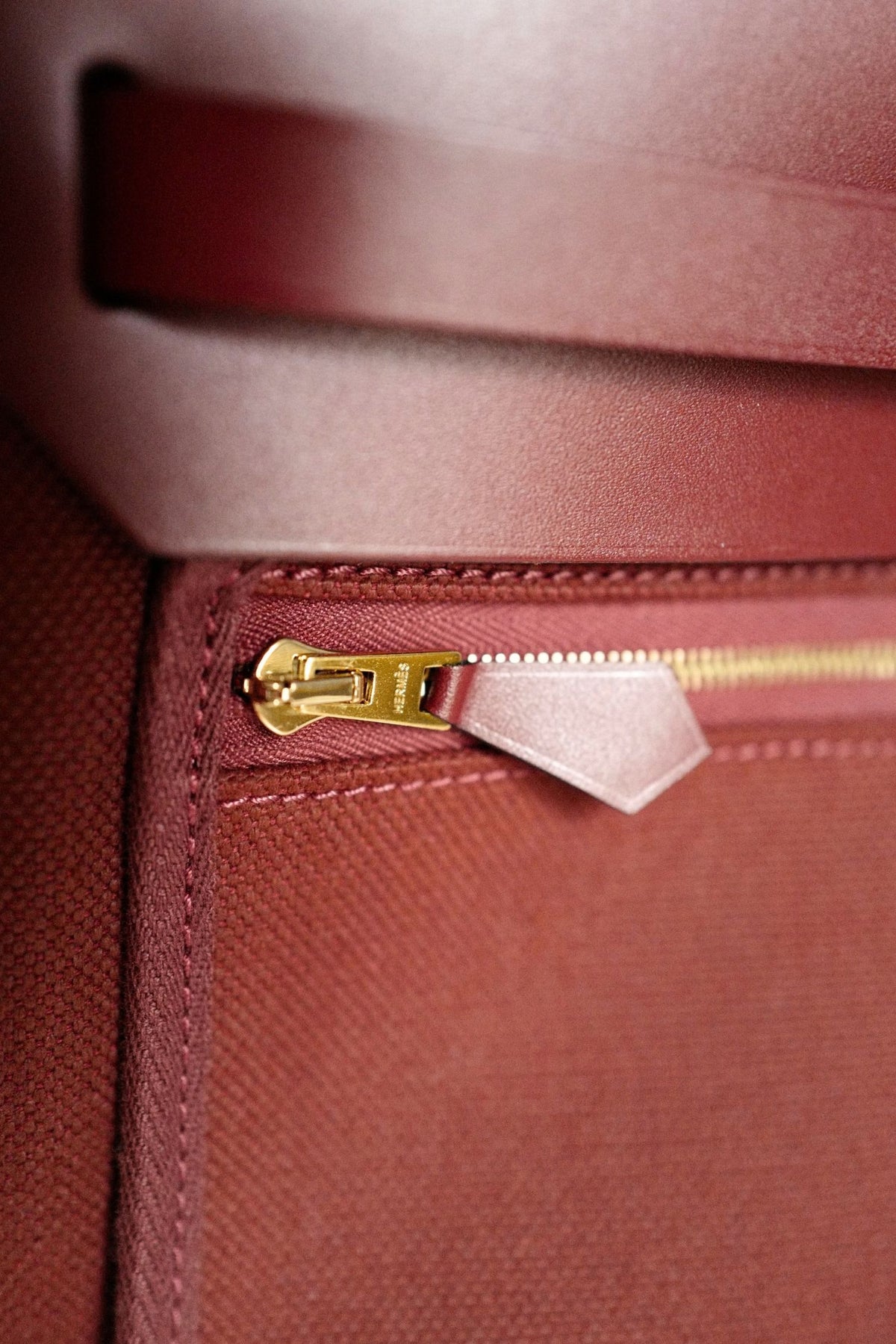 Hermes Herbag Zip 31 Rouge H Militaire Canvas Leather Gold Hardware