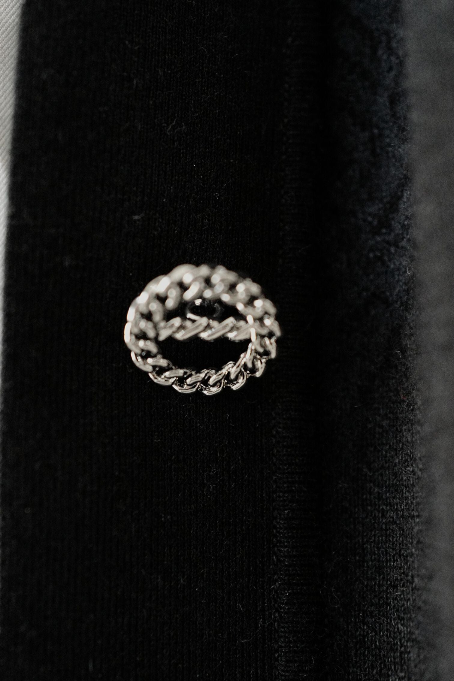 Hermès Palefroi Double Face Knit Cardigan Noir Cashmere Silk Size 36