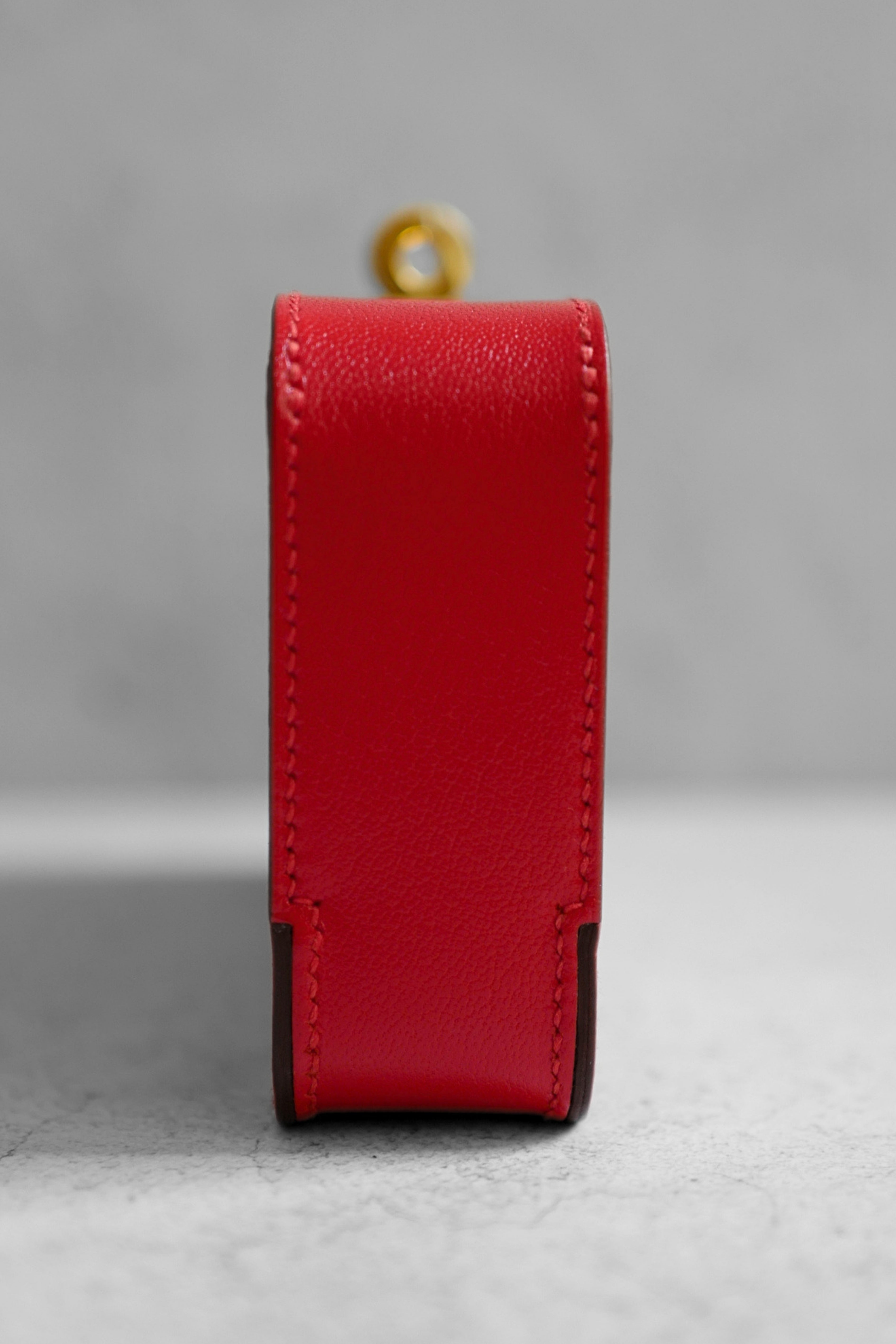 Hermès Clutch Sanglons Rouge de Cœur Chamkila Goatskin Gold Hardware