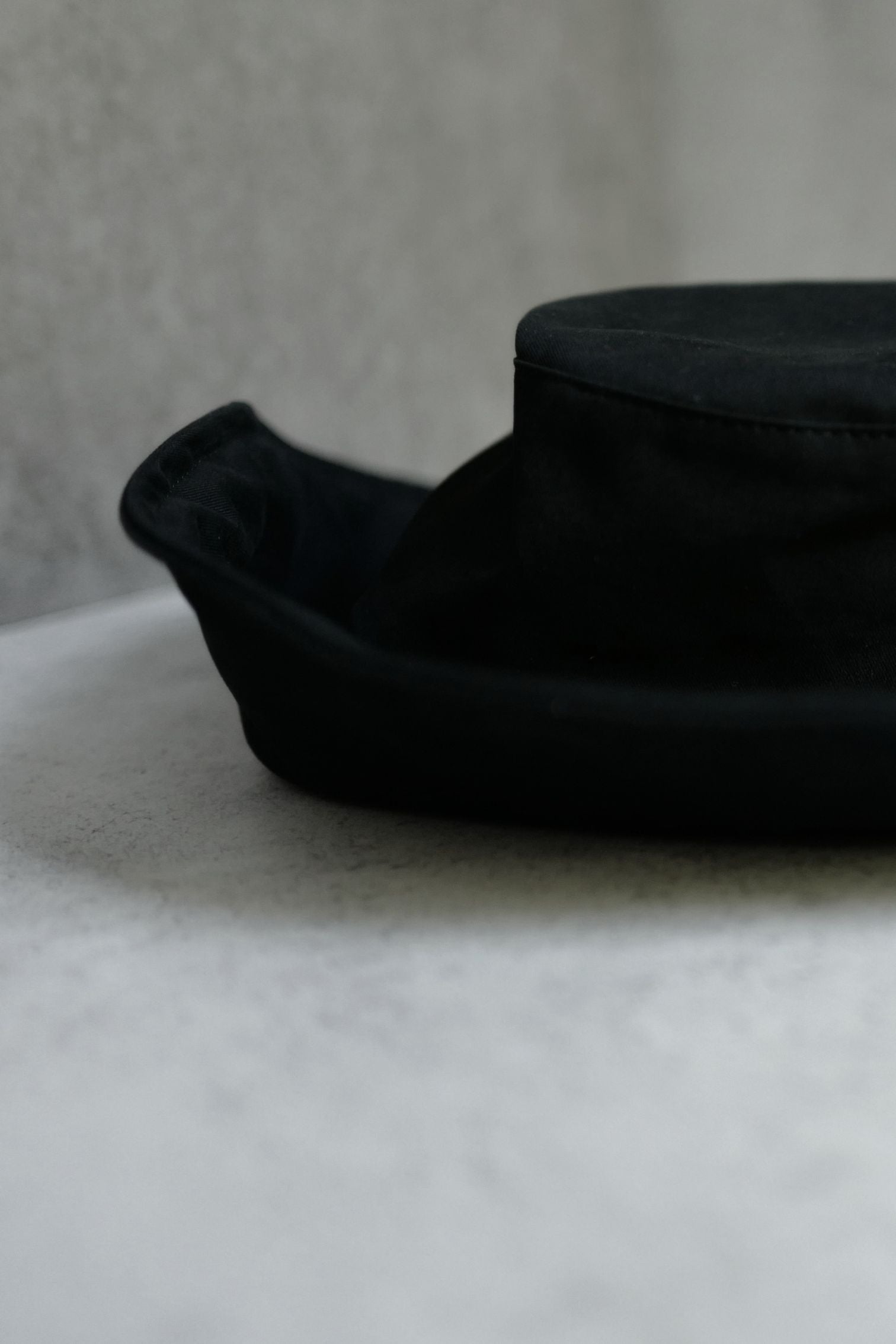 Chanel 26S Coco Beach Cloche Hat Black Cotton Metal Size S