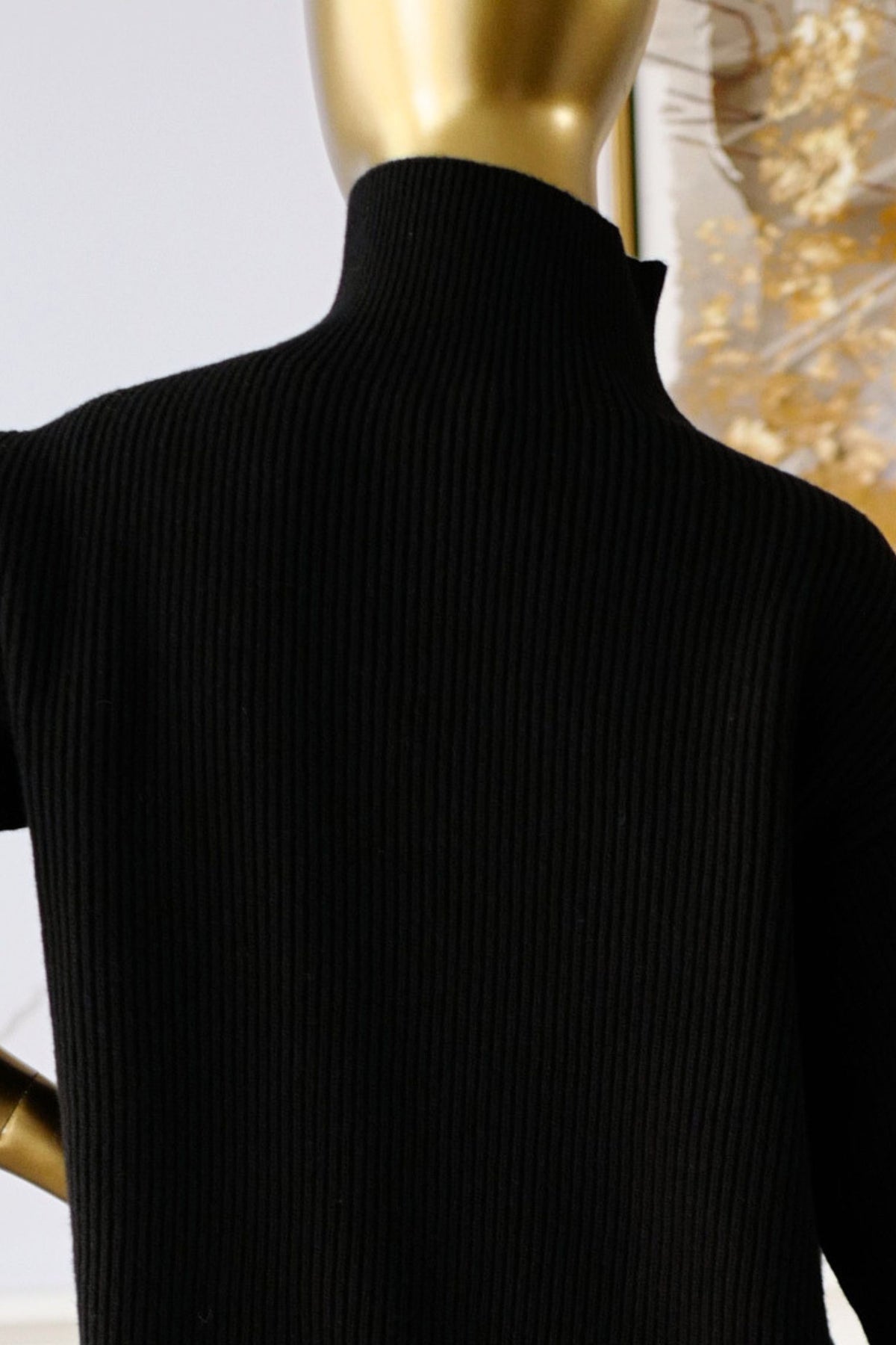 NEW Chanel 26N Coco Neige Sweater Pullover Black Ecru Wool Cashmere Size 34