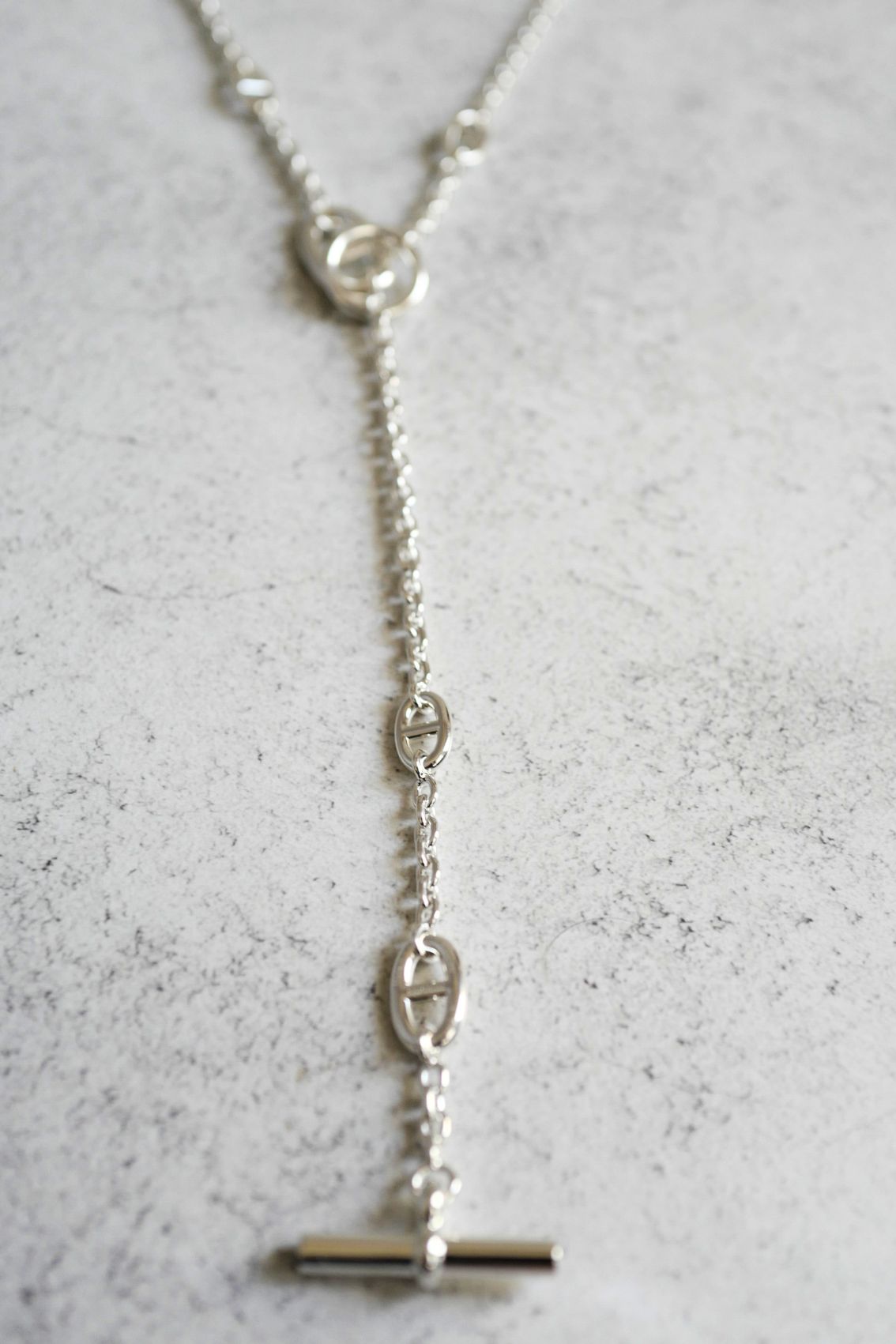 Hermès Farandole Long Necklace 120 Sterling Silver