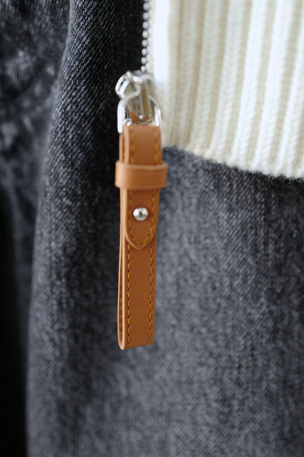 NEW Hermes Blouson Cardigan Wool Knit Blanc Naturel Size 34