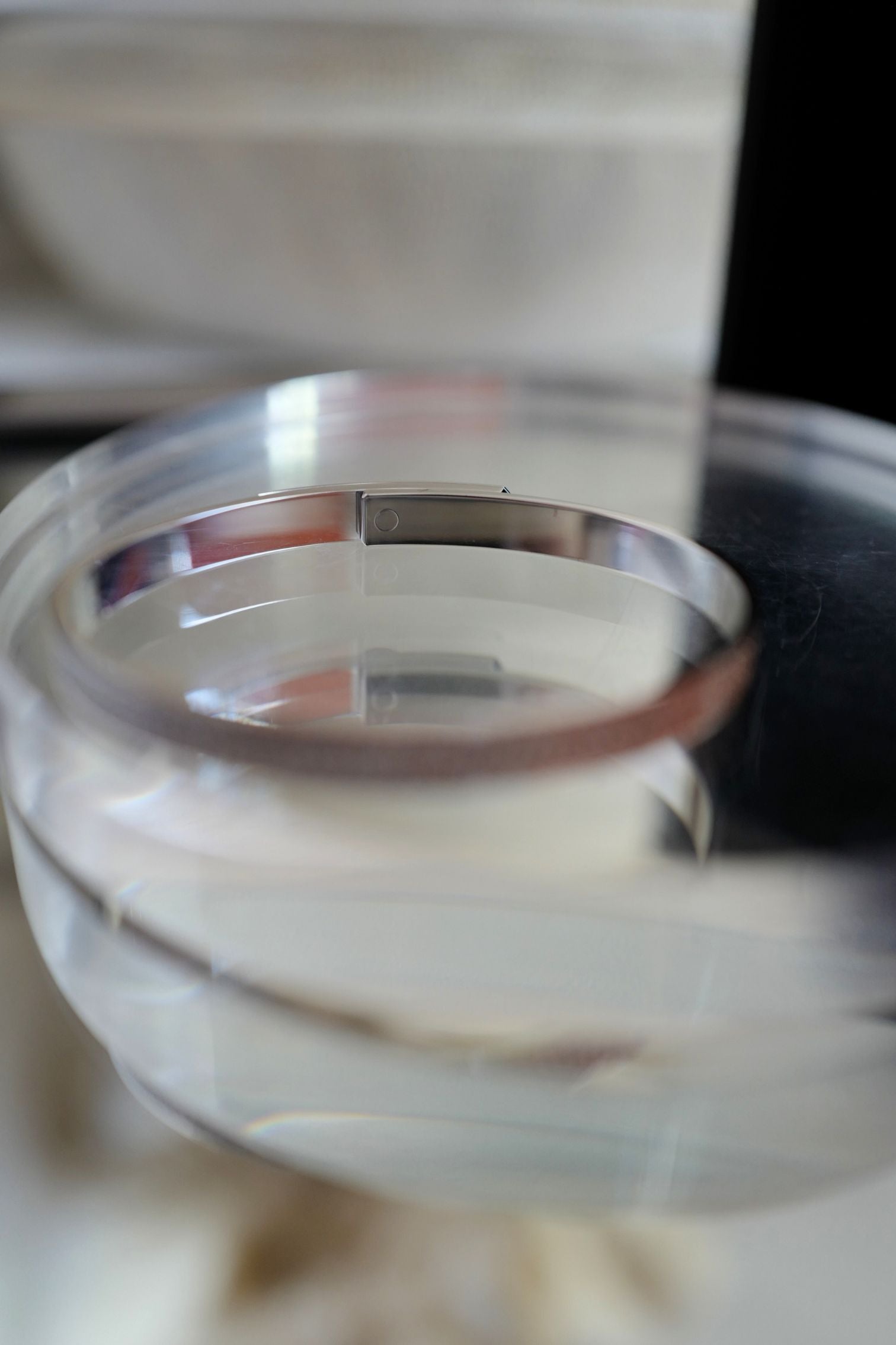 Hermès Kelly Bangle Bracelet PM Full Diamond 18K White Gold Size SH