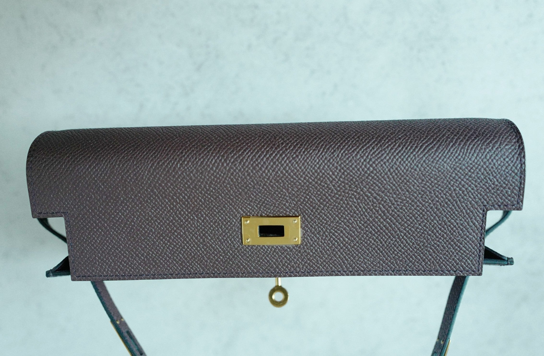 Hermès Kelly To Go Rouge Sellier Epsom Leather Gold Hardware Crossbody Bag