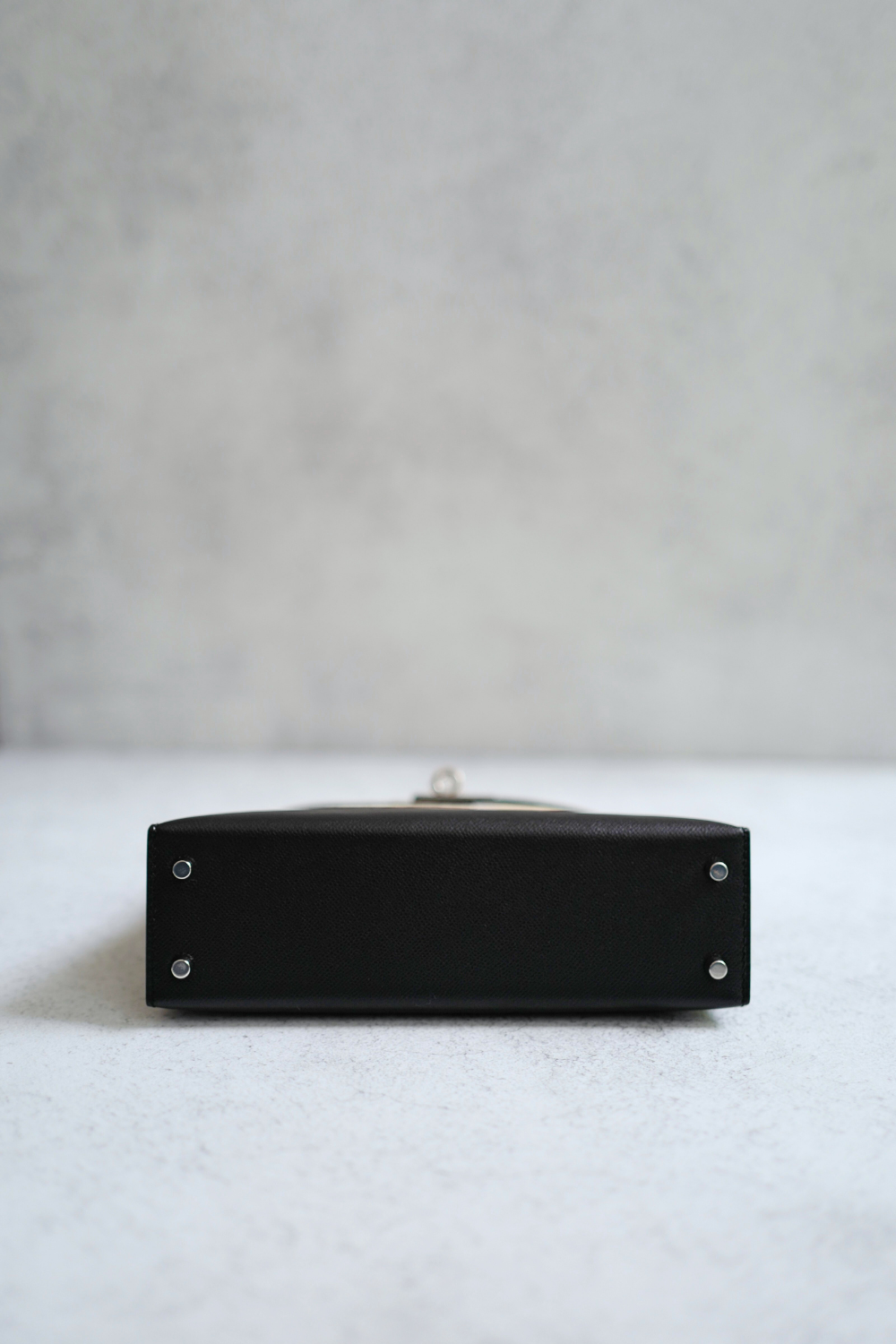BNIB Hermes Mini Kelly Touch Veau Madame Lizard Black with Palladium HW