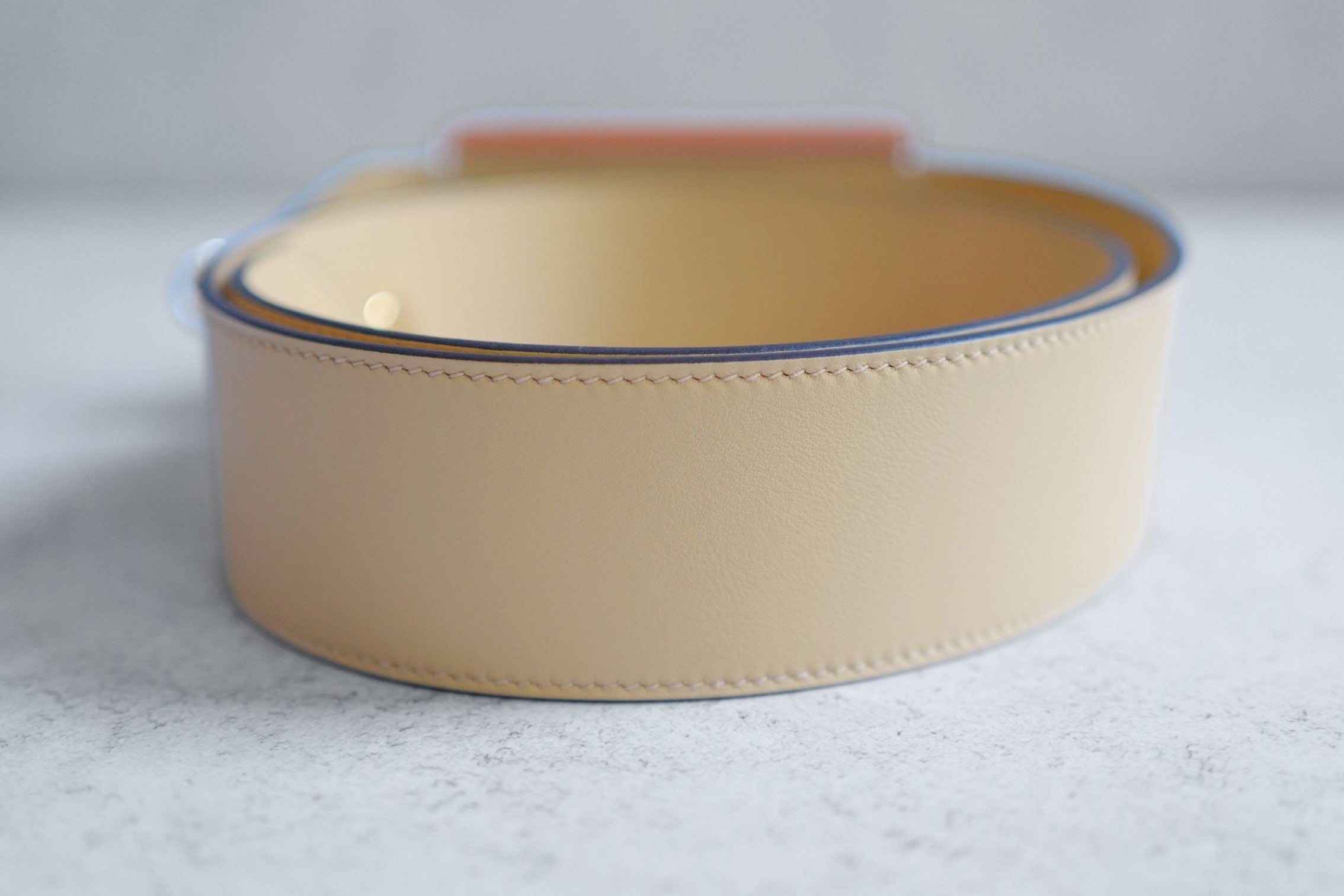 Hermès Kelly Pocket Bag Strap Naturel/Sable/Gold Swift Epsom Calfskin 105 mm