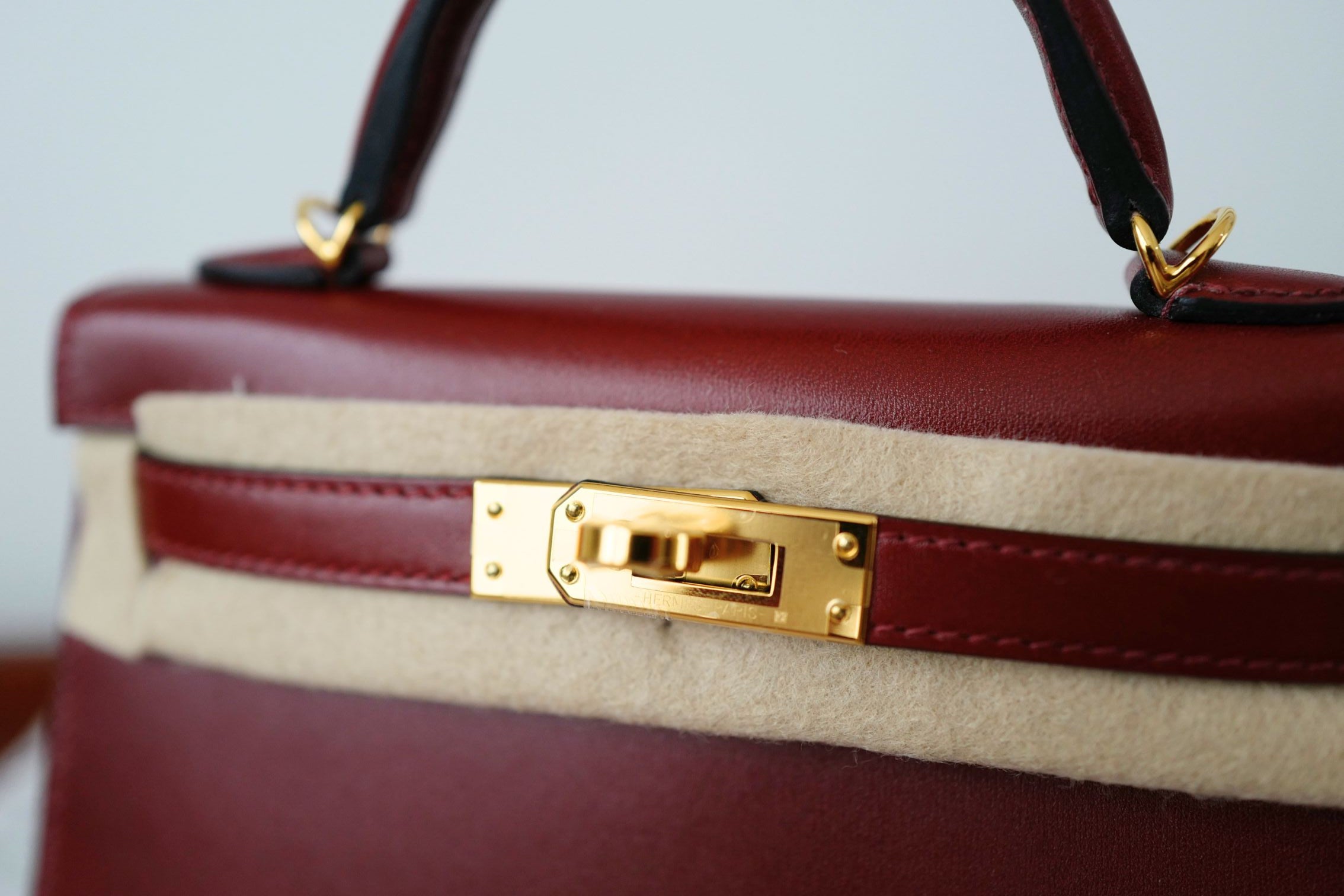 BNIB Hermès Mini Kelly 20 Rouge H Box Calf Leather Gold Hardware K Stamp 2025