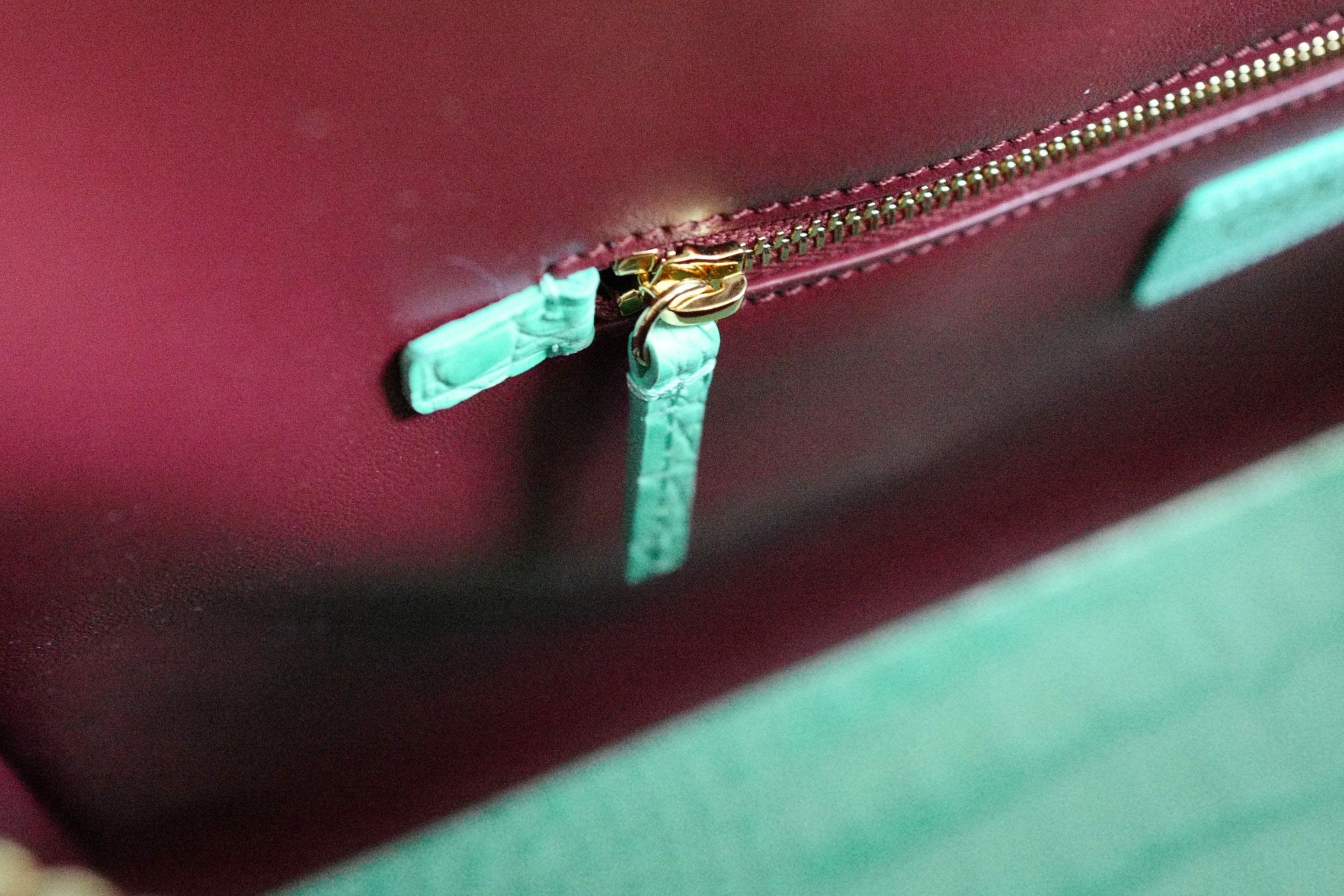 Chanel 26S Matthieu Blazy's Small Tote Green Crocodile Embossed Calfskin GHW