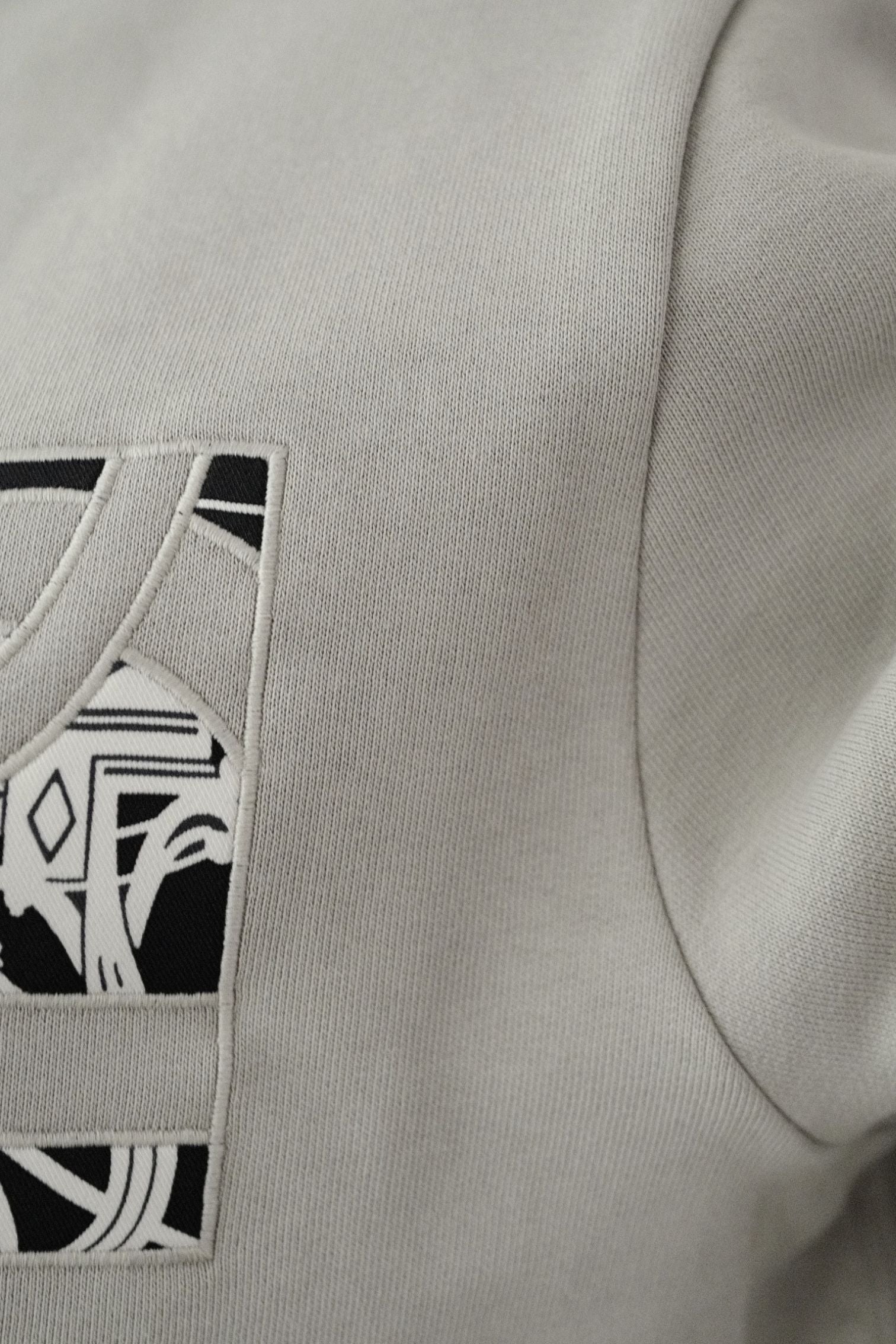 Hermès Ex-Libris Crewneck Sweater Mastic Cotton Size L