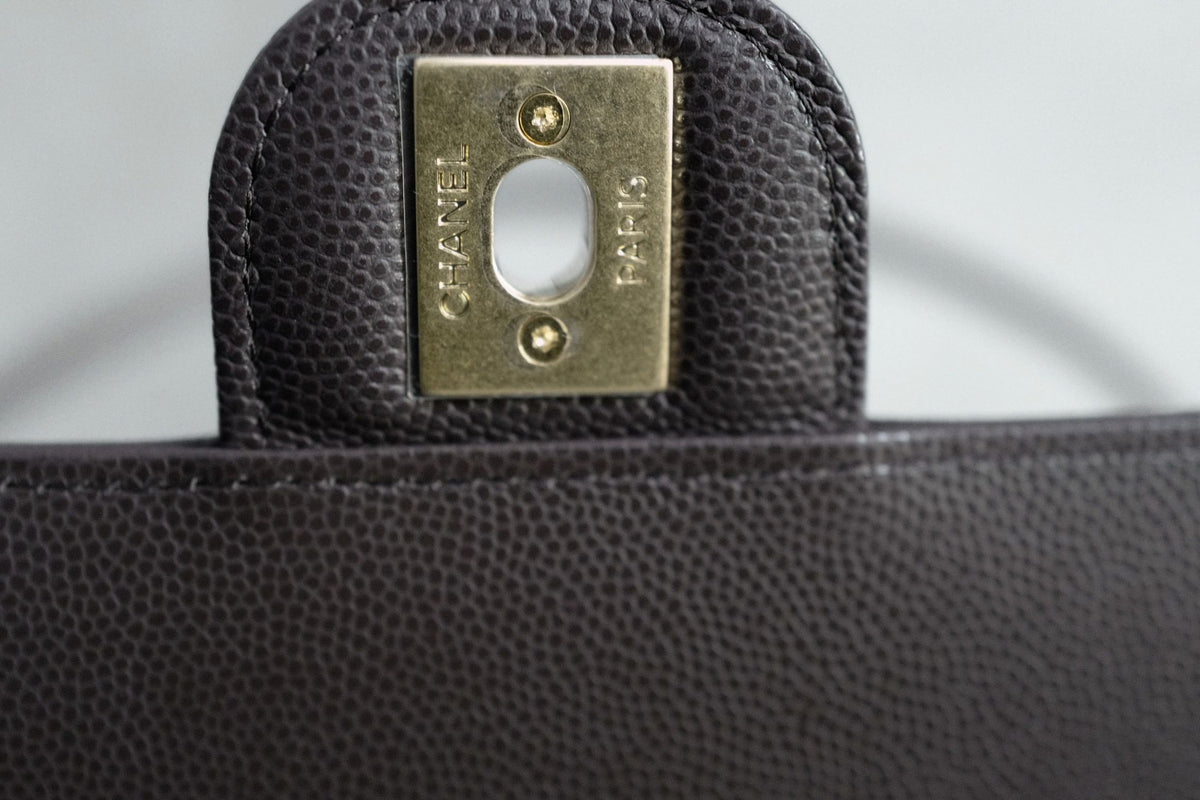 Chanel 26S Preppy Coco 22 Small Brown Grained Calfskin GHW Matthieu Blazy