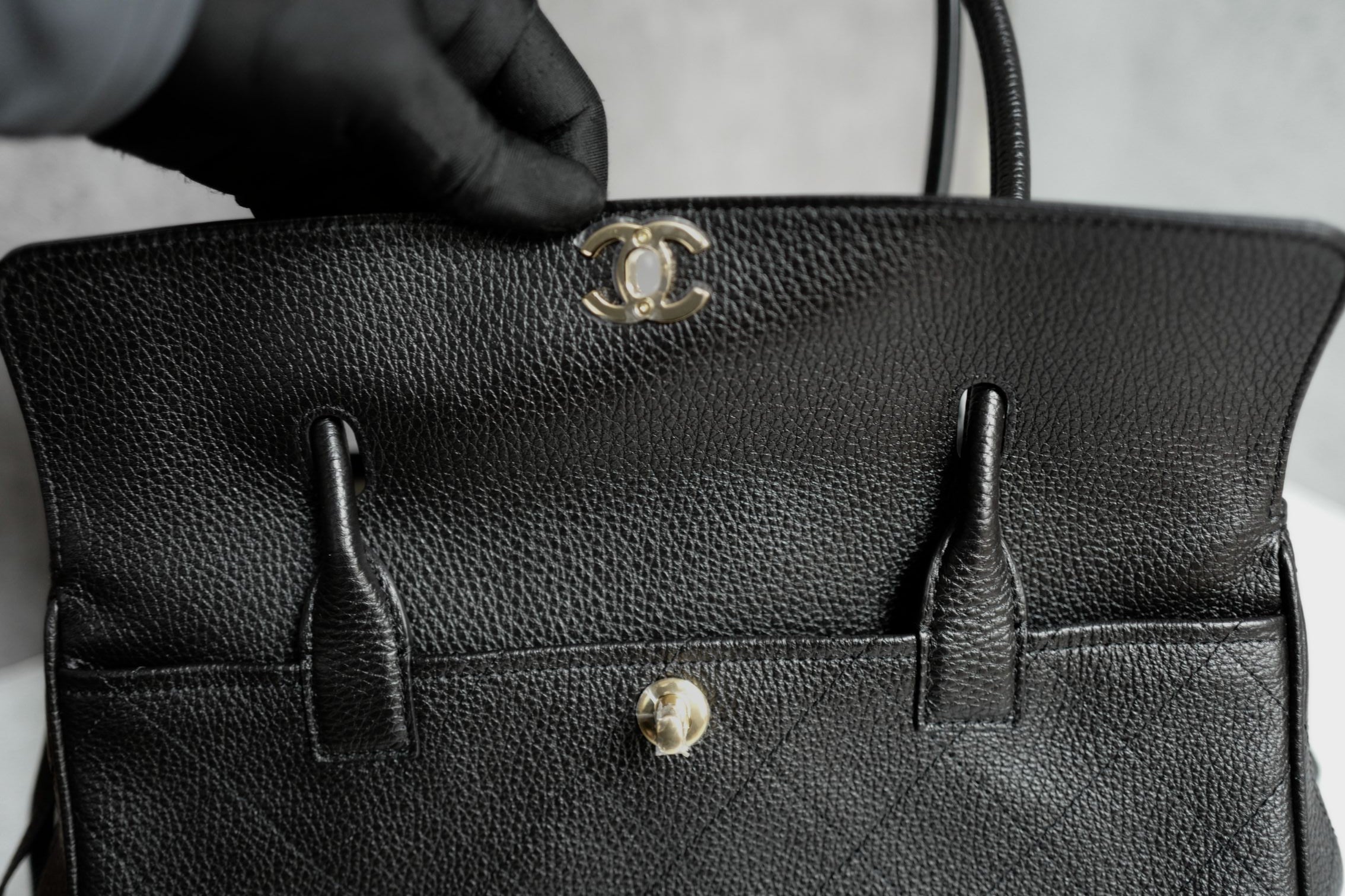 Chanel 26S Small Shopping Bag "Matthieu Blazy's" Black Calfskin Gold Hardware