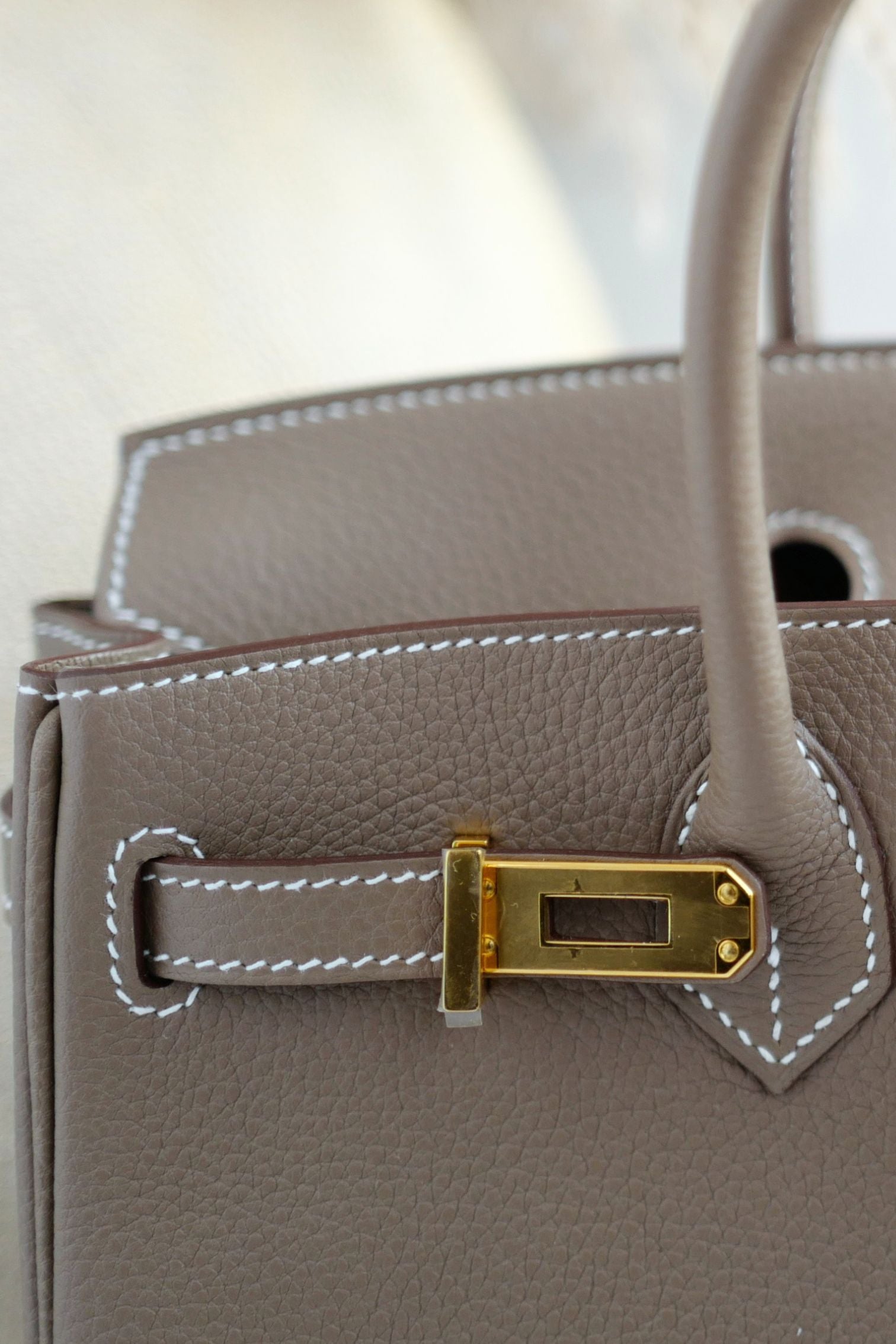Hermes Birkin 25 Etoupe Togo Leather Gold Hardware K Stamp 2025