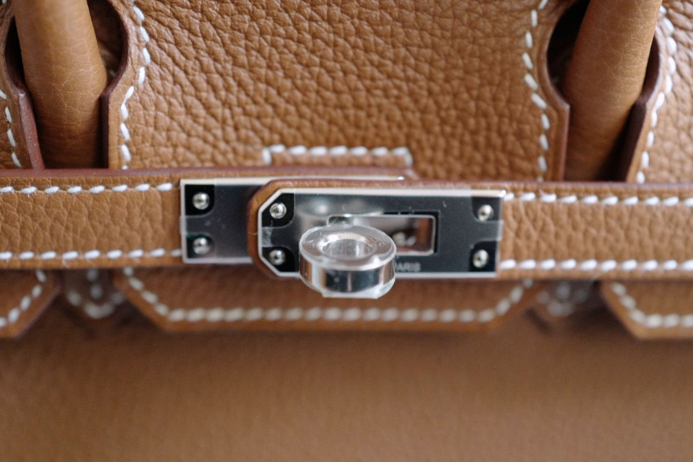 BNIB Hermes Birkin 25 Gold Togo Leather Palladium Hardware